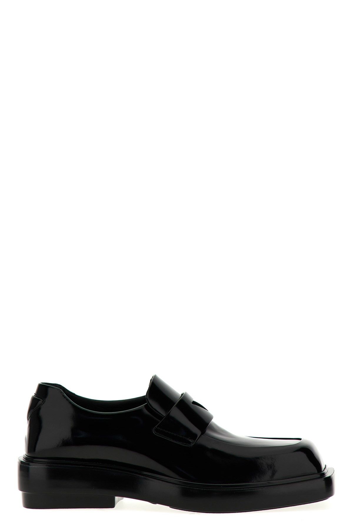 image of Prada 'fender' Loafers in Black, Women's (Size 8.5)