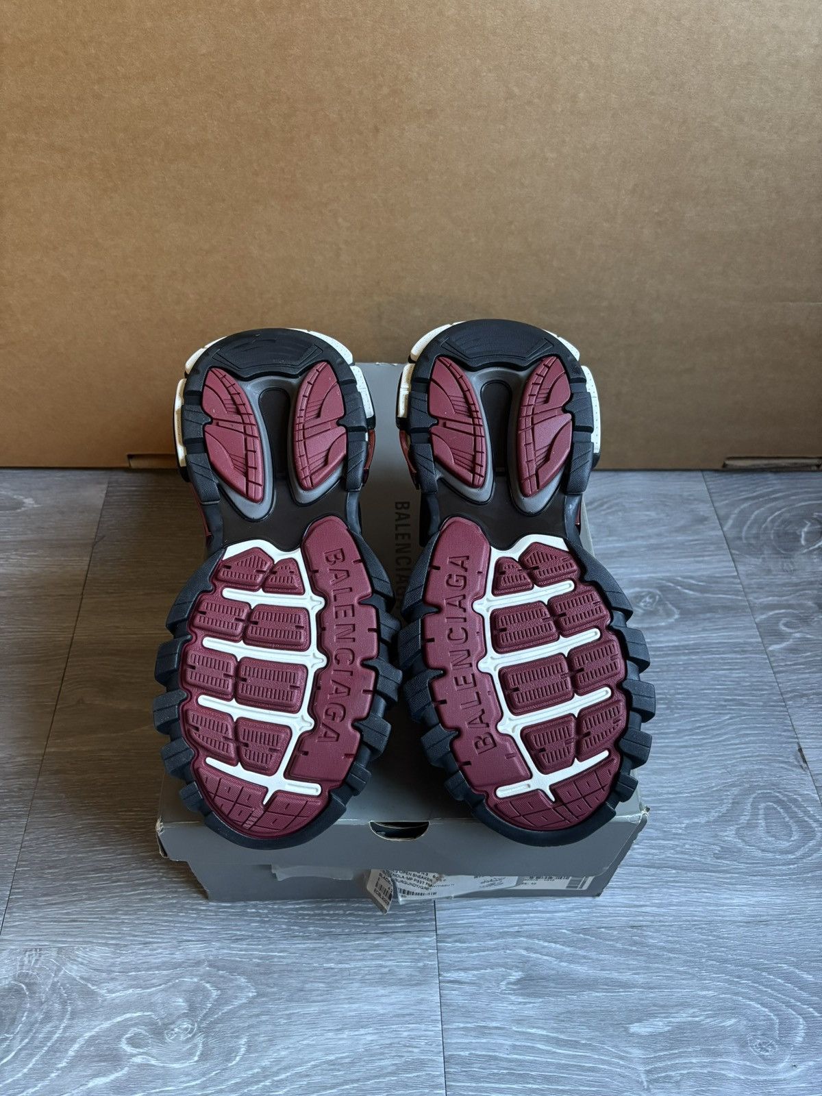 Balenciaga Balenciaga Track 2 Runner Burgundy/Black Size US 9 / EU 42 - 4 Thumbnail