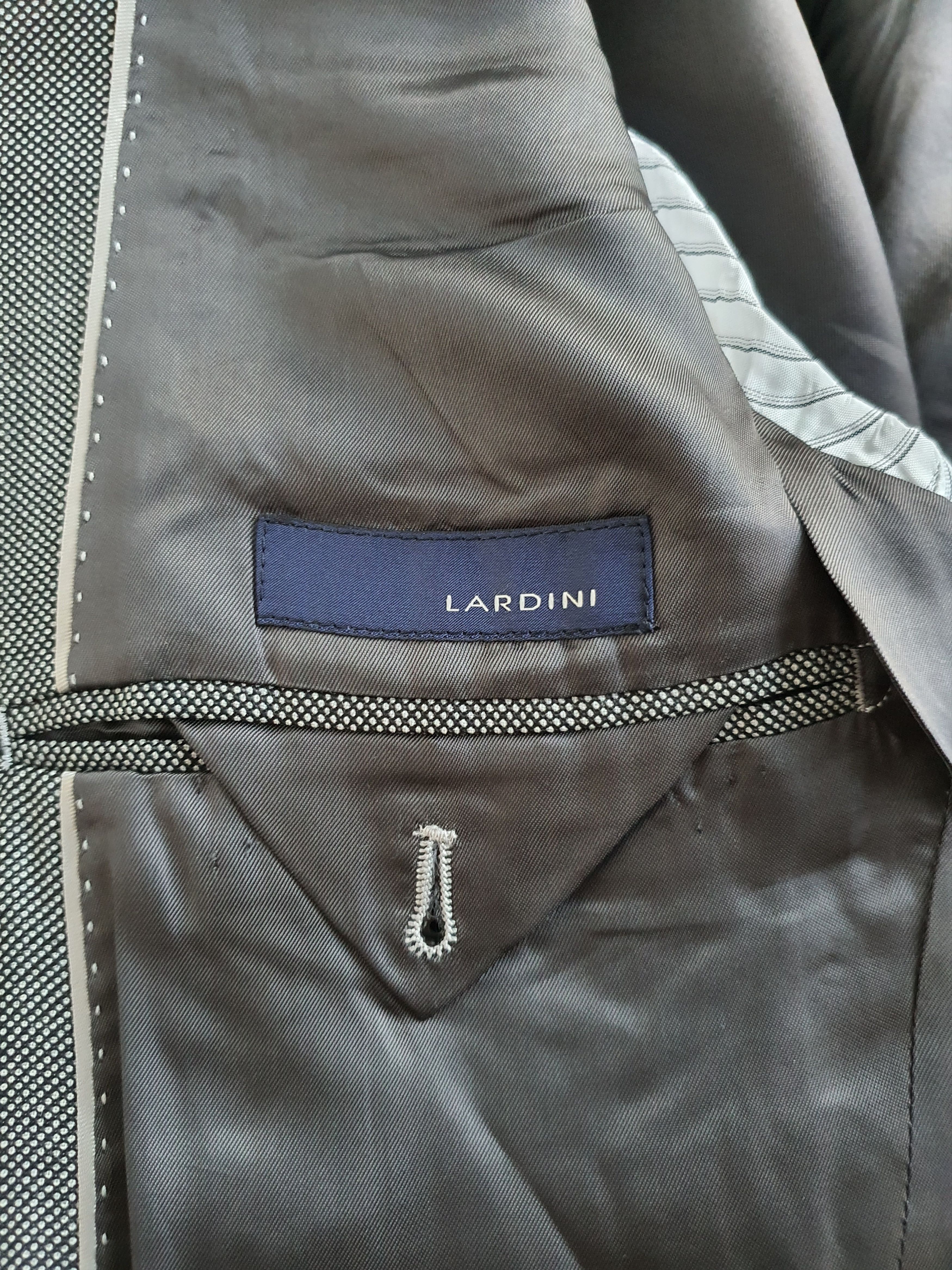 Lardini Sports Coat Suit Jacket - Gray (Birdseye) - Sz EU 48 Size 38R - 5 Thumbnail