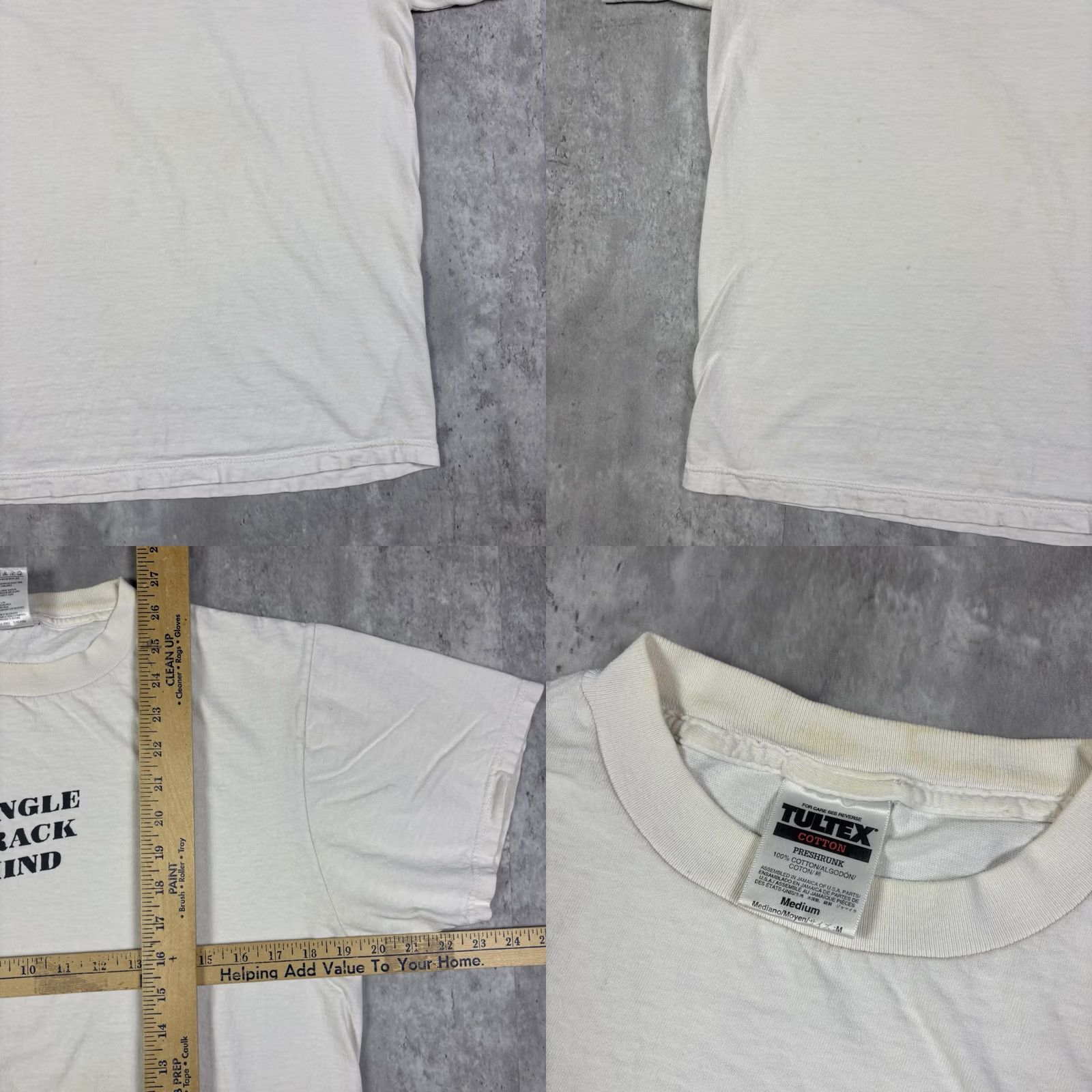 Tultex VINTAGE 90s T-Shirt Tultex White Size M Graphic Print Short Sleeve Round Neck Cotton Men 1A Size US M / EU 48-50 / 2 - 9 Thumbnail