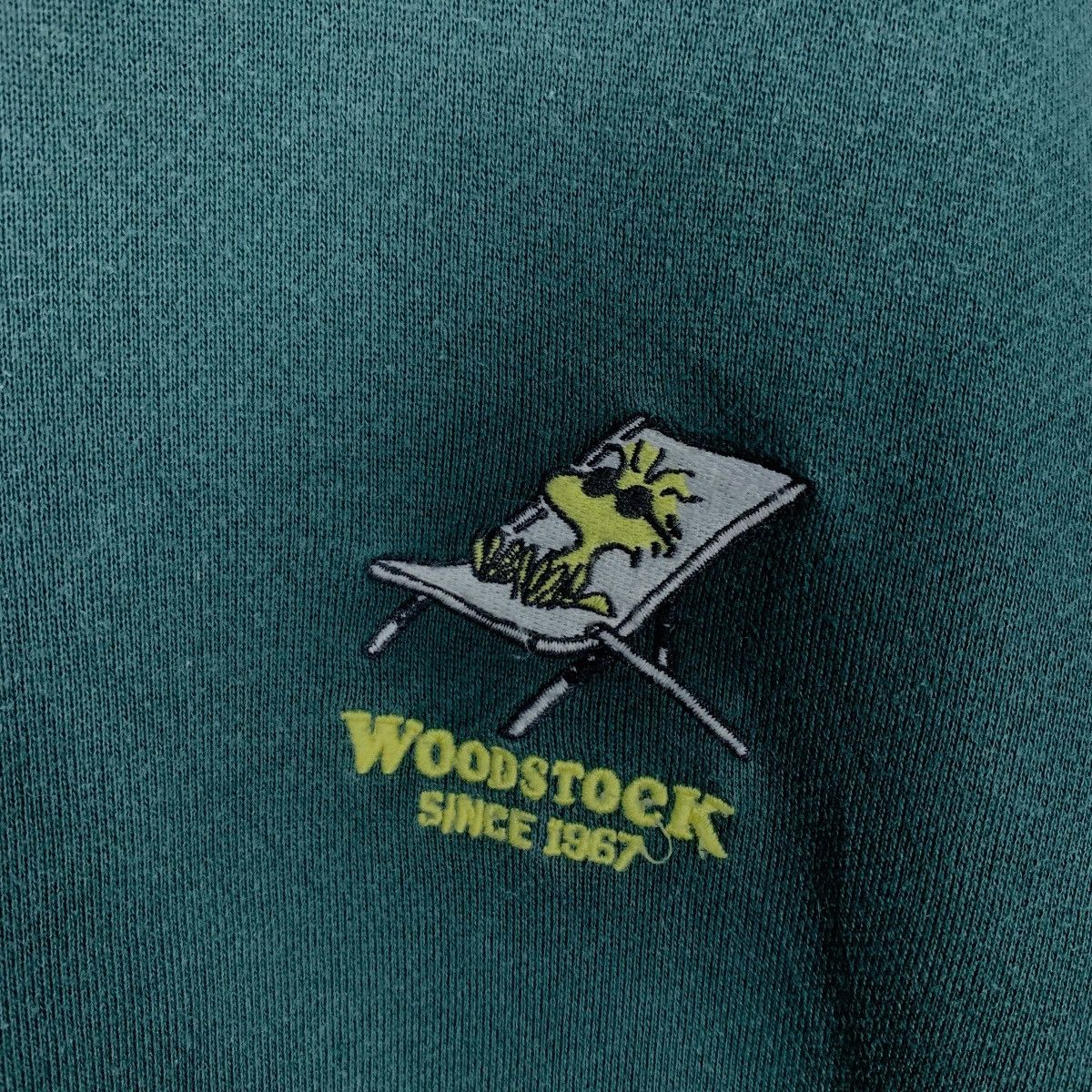 Peanuts PEANUTS SNOOPY Woodstock Green Sweatshirt #2631-C118 Size US XL / EU 56 / 4 - 9 Thumbnail