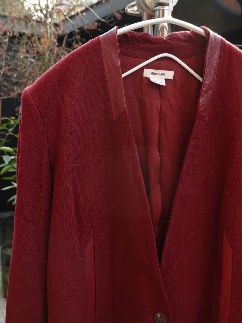 Helmut Lang HELMUT LANG size4 Punched leather suit Size XS / US 0-2 / IT 36-38 - 2 Thumbnail