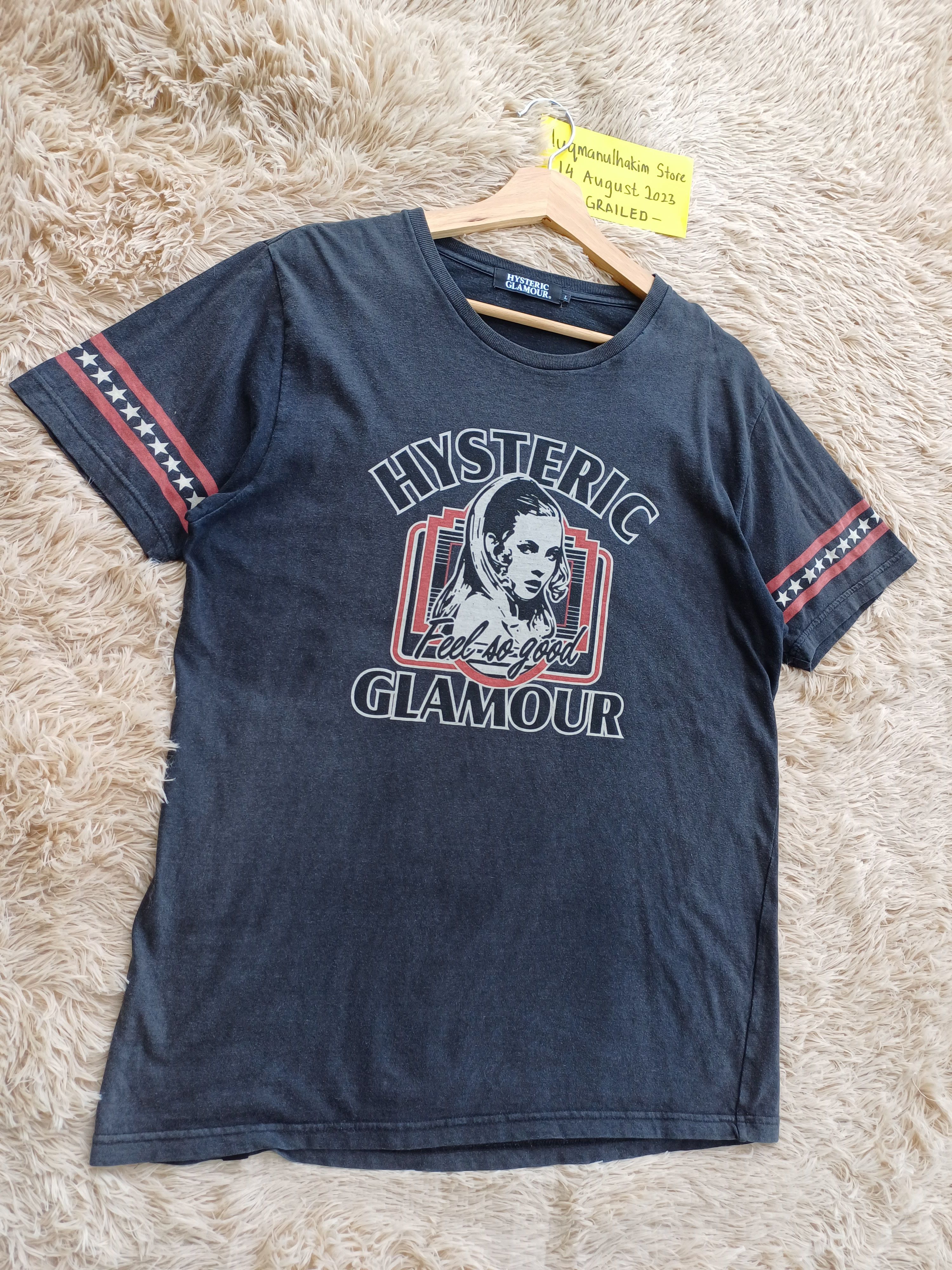Hysteric Glamour Rare Vintage Hysteric Glamour Feel So Good Tshirt Size L / US 10 / IT 46 - 2 Thumbnail