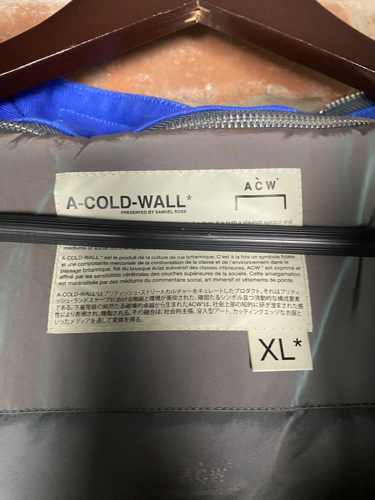 A-COLD-WALL* A Cold Wall Iridescent Blue Puffer Jacket Size US XL / EU 56 / 4 - 6 Thumbnail