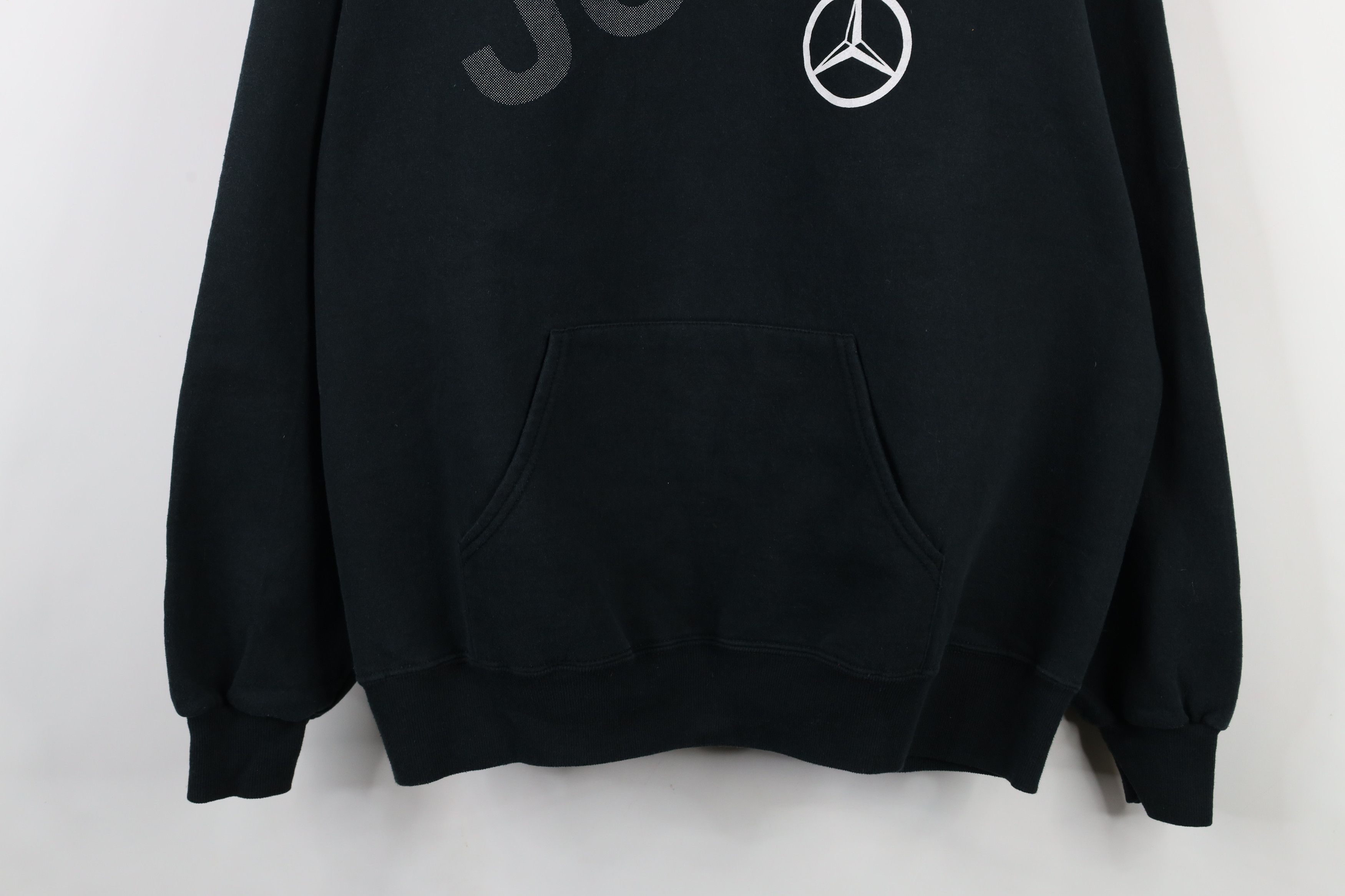 Vintage Vintage 90s Daimler Chrysler Jeep Mercedes Hoodie Black Size US XXL / EU 58 / 5 - 3 Thumbnail