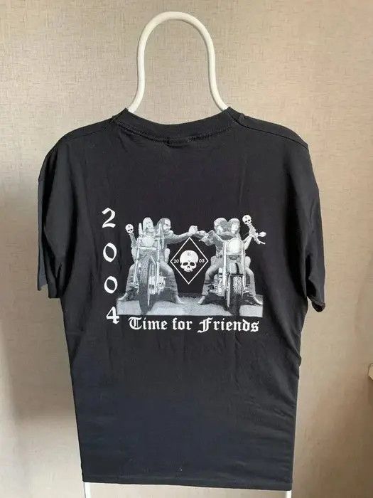 Band Tees Biker meeting 2004 T-shirt size L color black reverse logo Size US L / EU 52-54 / 3 - 1 Thumbnail