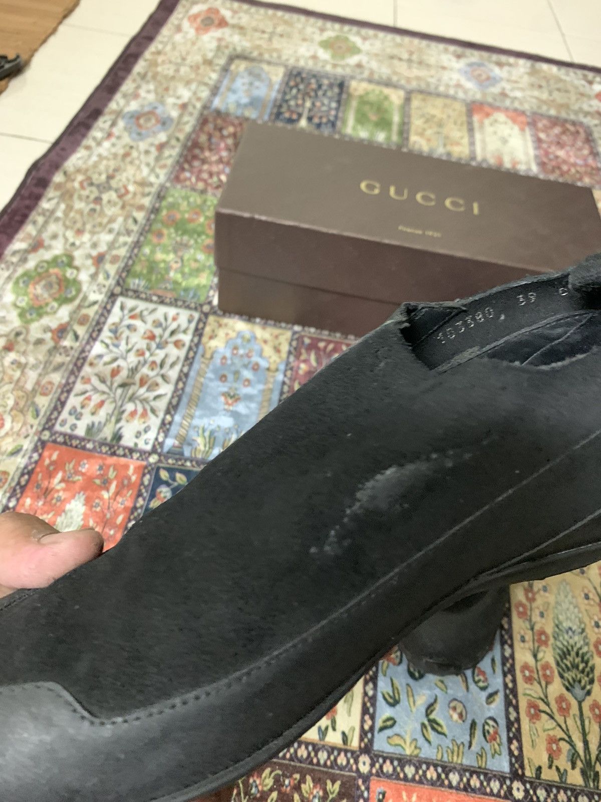 Gucci Gucci sneakers suede leather Size US 9 / IT 39 - 4 Thumbnail