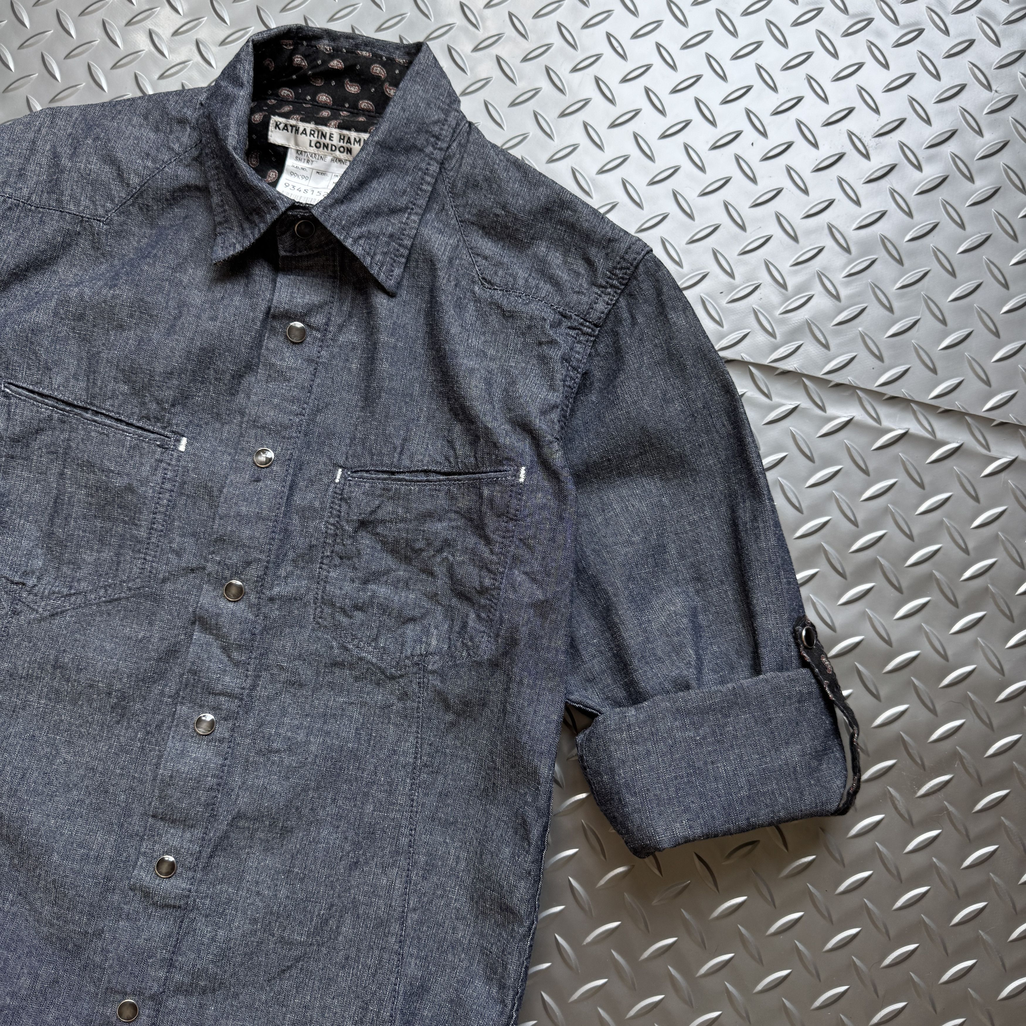Katharine Hamnett London Katharine Hamnett London Denim Snap Button Shirt Size US S / EU 44-46 / 1 - 5 Thumbnail
