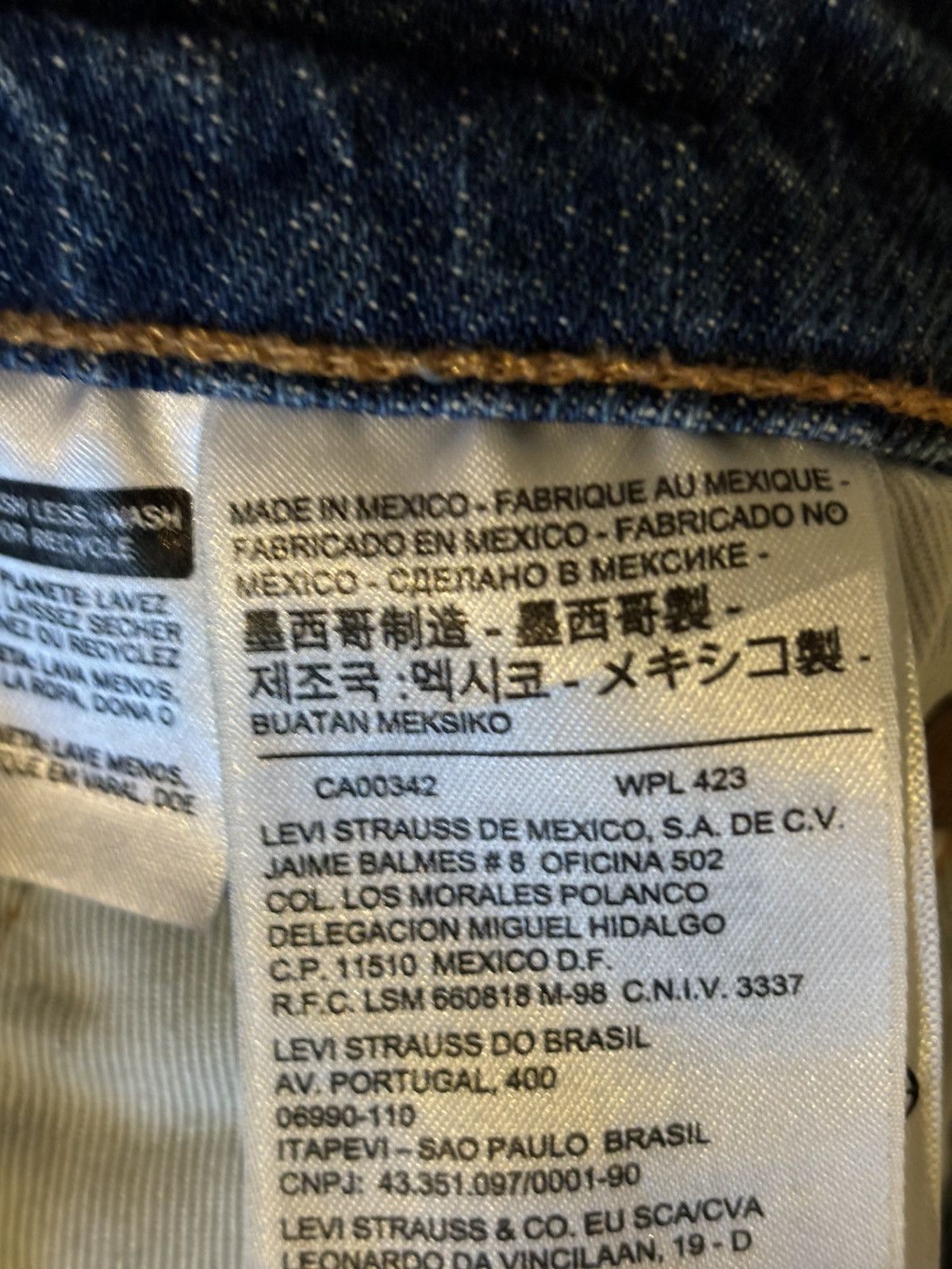 Levi's Levi’s 510 Blue Denim Jeans 31 X 31 Made In Mexico Size US 31 - 5 Thumbnail