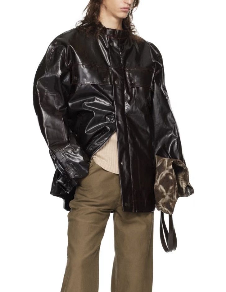 Dries Van Noten Brown standard collar jacket Size US S / EU 44-46 / 1 - 4 Thumbnail