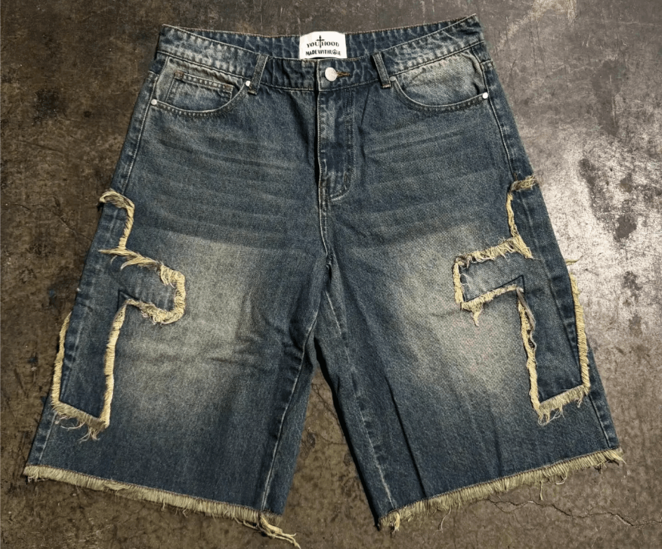 Japanese Brand design high quality oversized y2k denim shorts Size US 36 / EU 52 - 7 Thumbnail