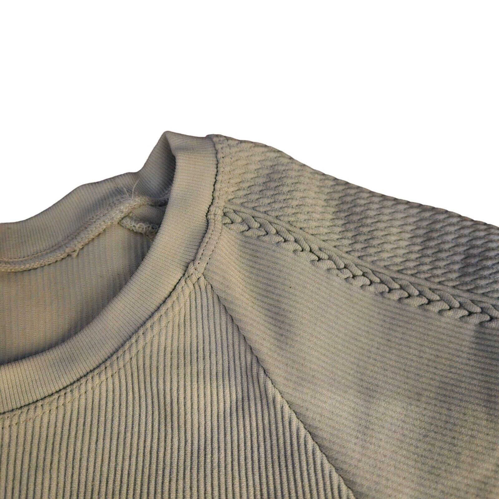 Designer Aerie OFFLINE Ribbed Cropped Athletic Top - Size XL Size L / US 10 / IT 46 - 3 Thumbnail