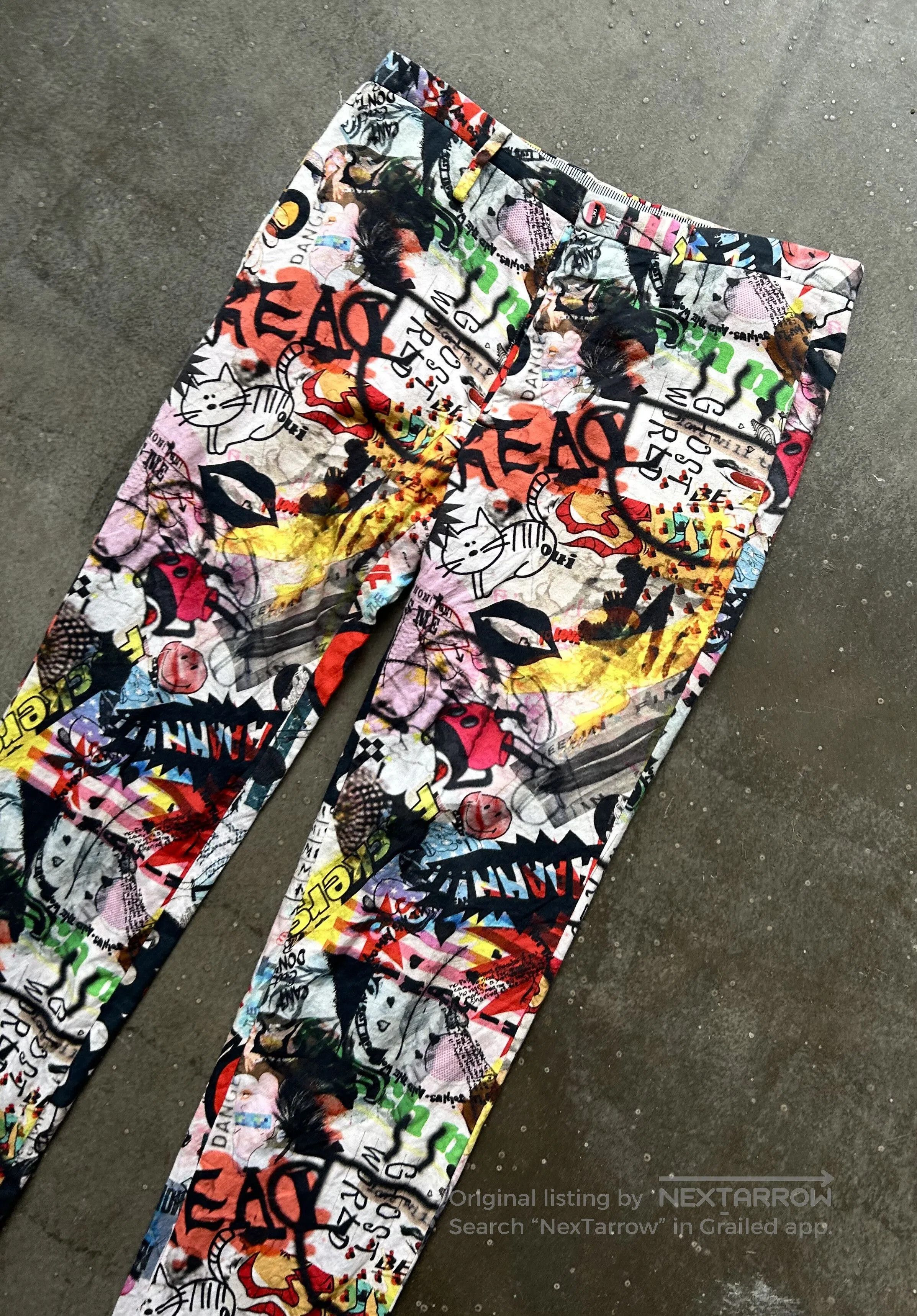 Nozomi Ishiguro Nozomi Ishiguro Graffiti Print Long Pants. Size US 34 / EU 50 - 2 Thumbnail