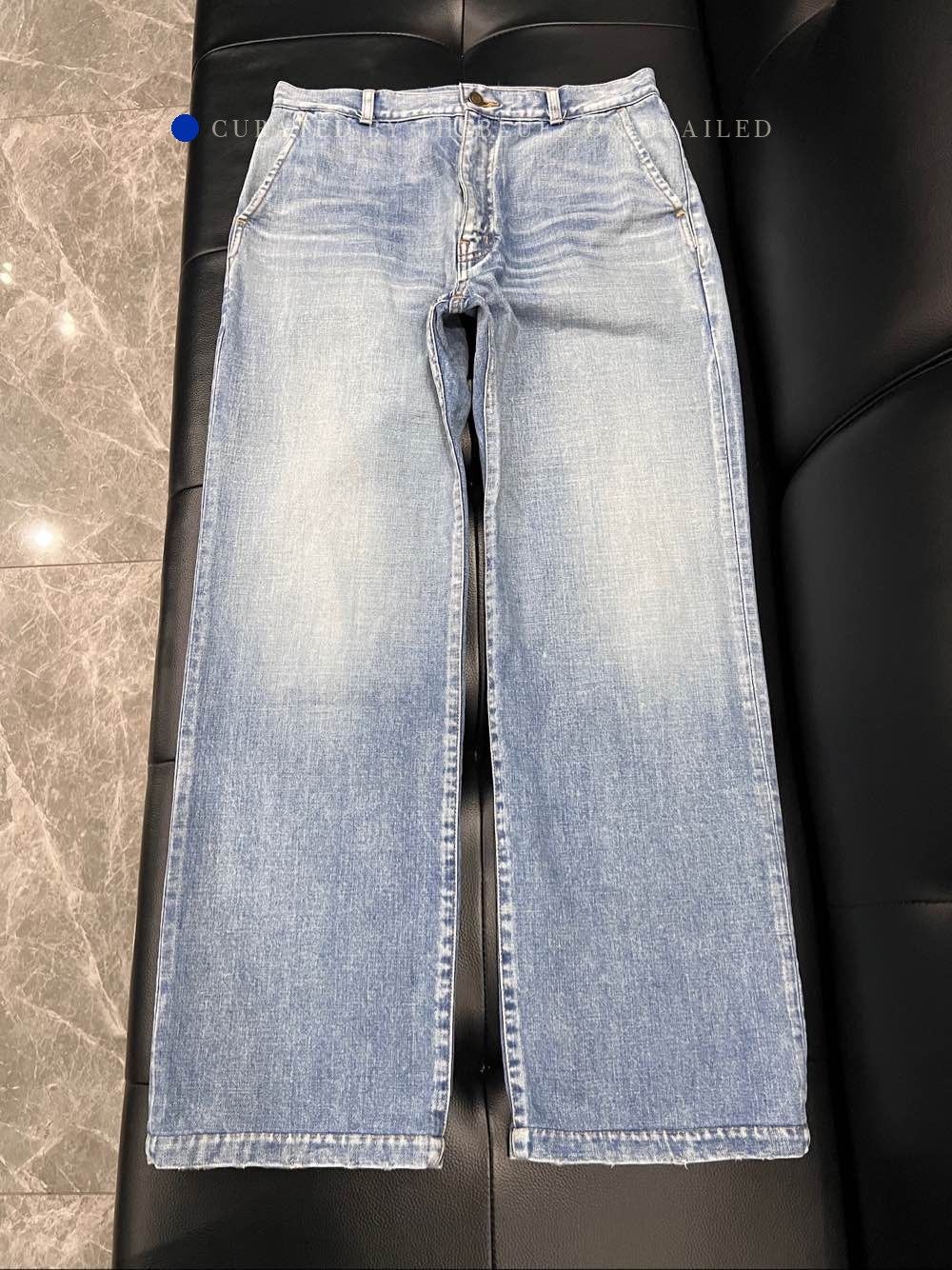 Saint Laurent Paris Blue Denim Wide-Leg Jeans Size US 32 / EU 48 - 1 Thumbnail