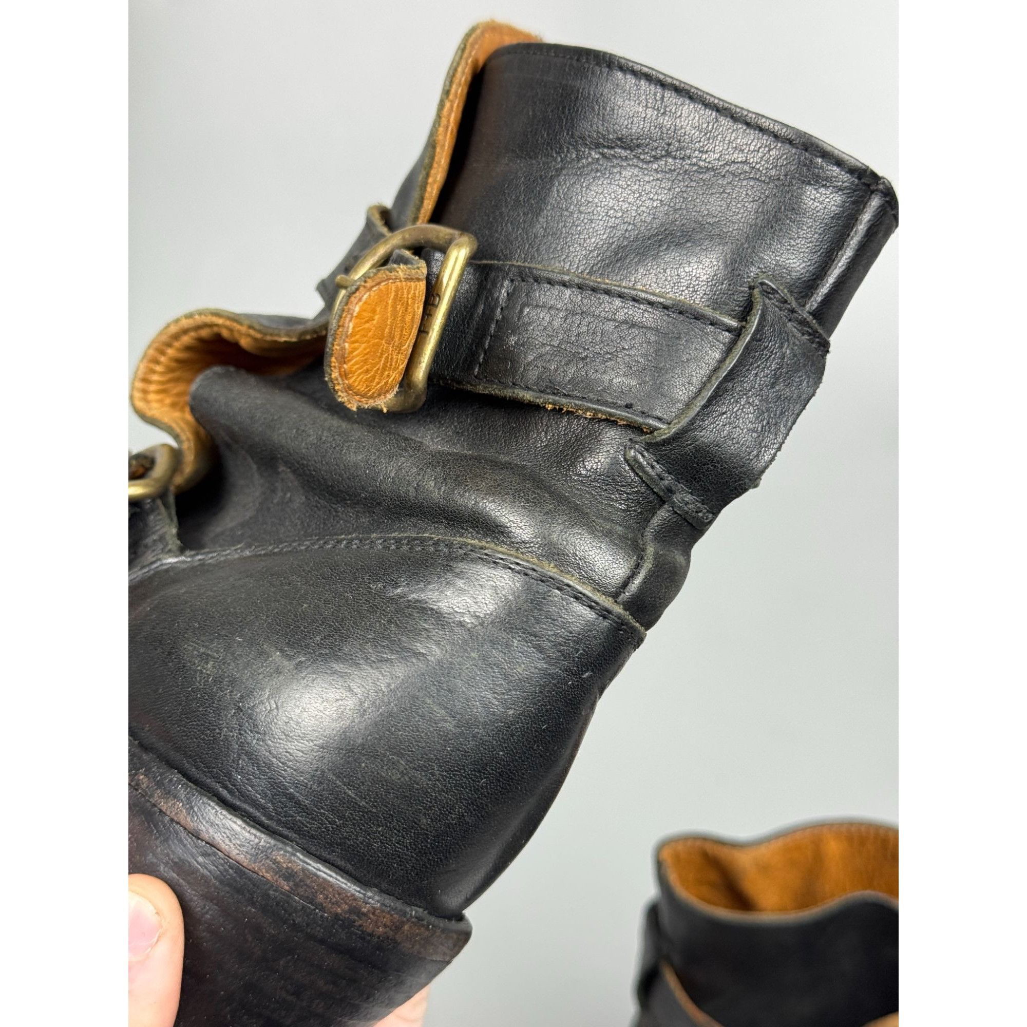 Fiorentini + Baker Fiorentini + Baker Mid Heel Black Leather Boots (Y1240) Size US 9 / IT 39 - 14 Thumbnail