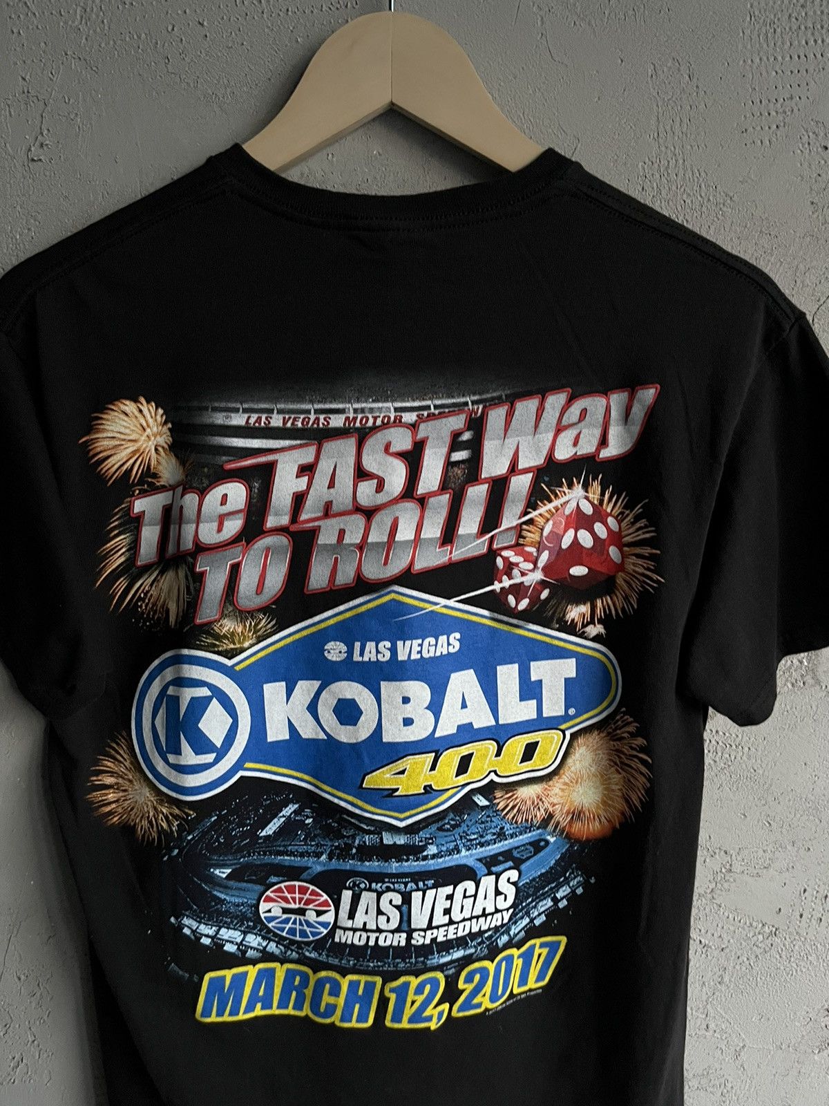 NASCAR Vintage Racing Kobalt 400 NASCAR Motorsports Tee 2017 Size US M / EU 48-50 / 2 - 4 Thumbnail