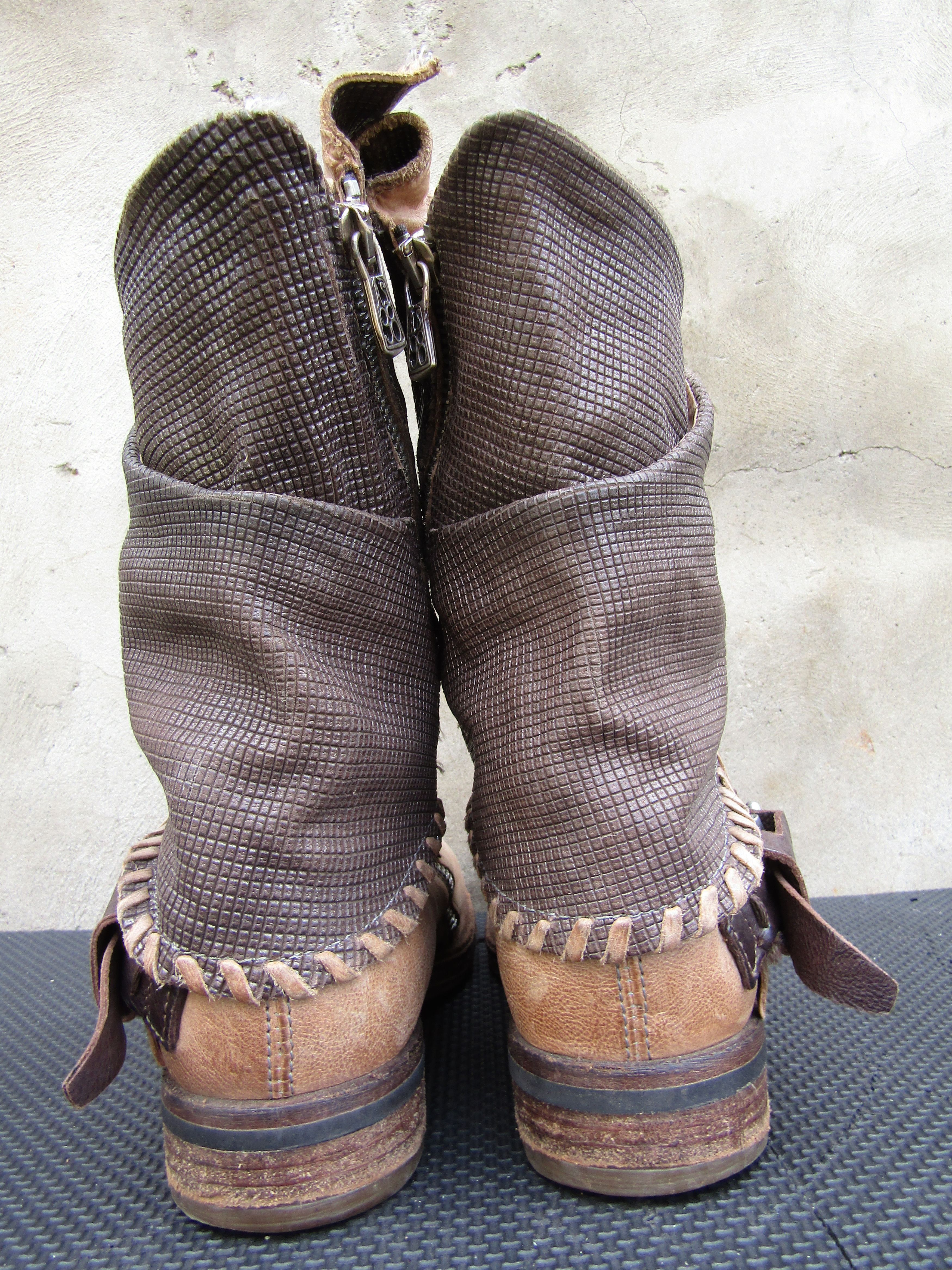 A.S.98 A.S.98 Airstep Rock Leather Zip Biker brown Punk Size US 9 / IT 39 - 6 Thumbnail