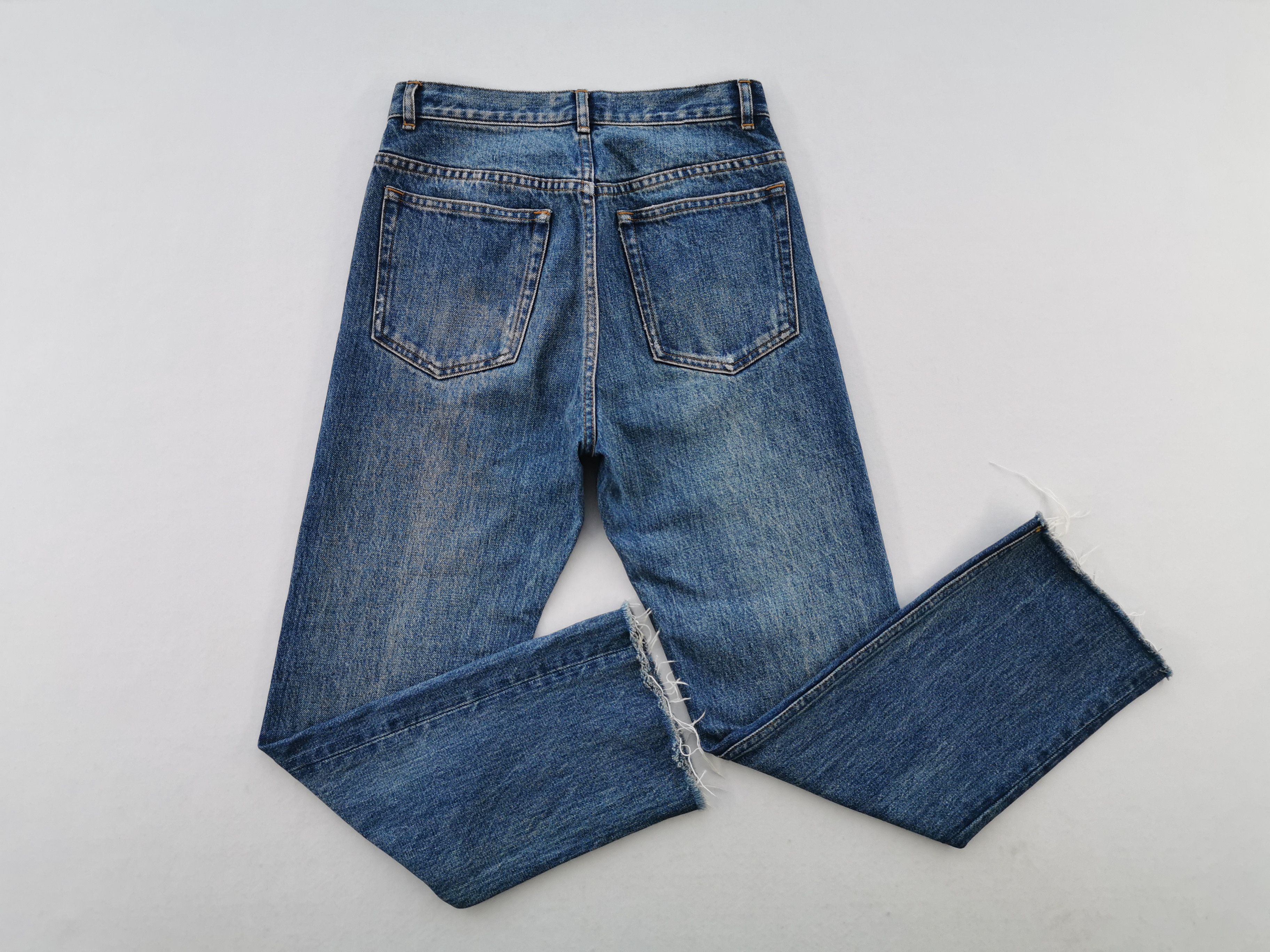 A.P.C. Distressed Vintage Size 24 A.P.C. Cut Off Denim Jeans Size 26" / US 2 / IT 38 - 5 Thumbnail