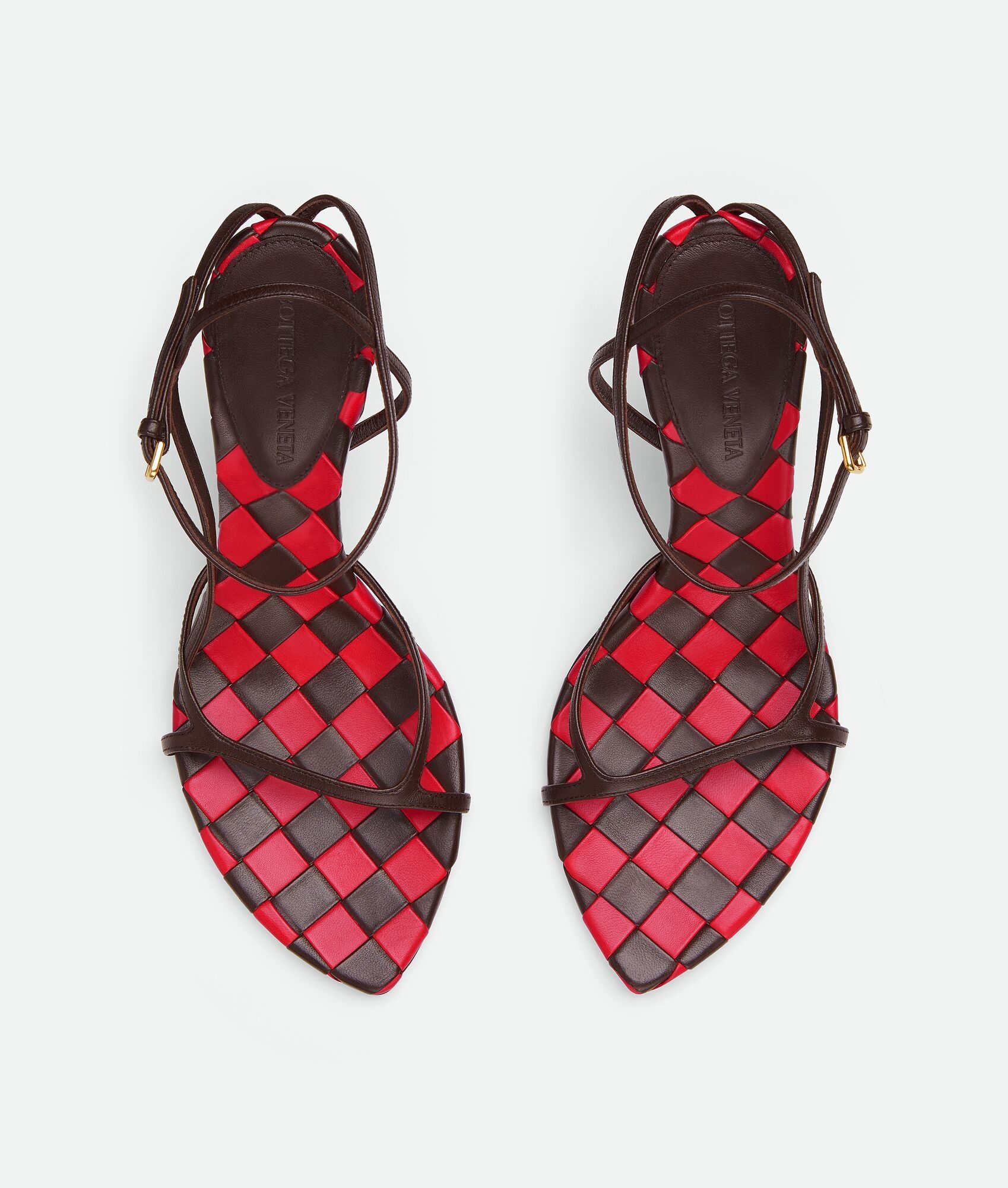Bottega Veneta o1bcso1str0725 Leaf Sandals in Fondant/Vernis Size US 8 / IT 38 - 4 Thumbnail
