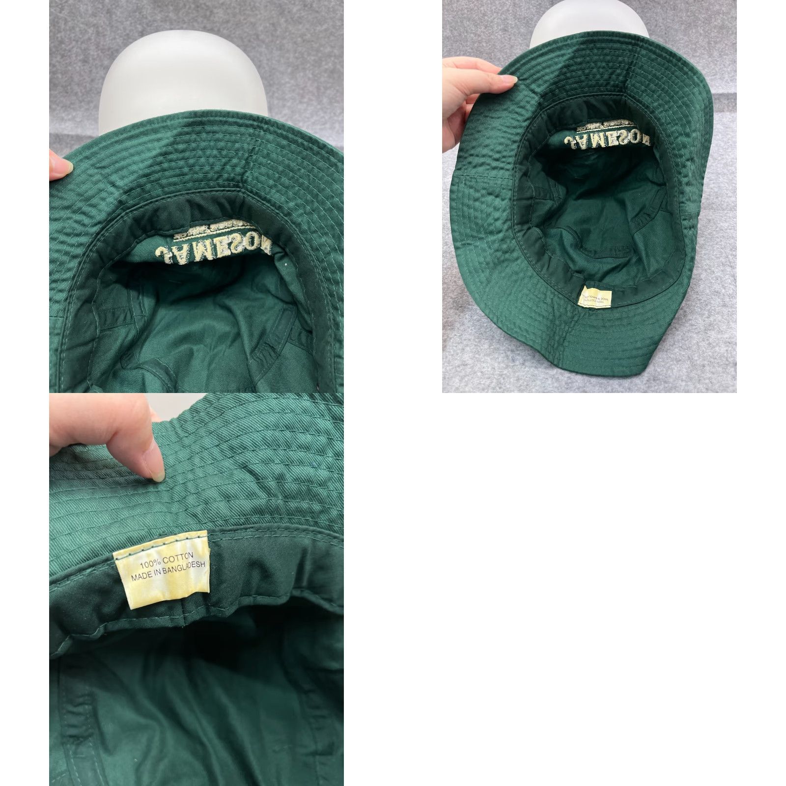 Vintage Jameson Bucket Hat Adult One Size Green 100% Cotton Outdoors Hat Men Whiskey Irish Outdoor Size ONE SIZE - 9 Thumbnail
