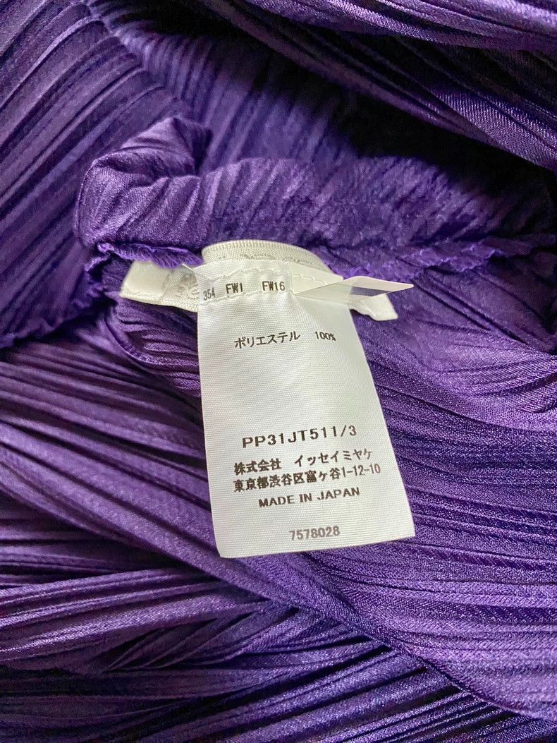 Issey Miyake Issey Miyake size:3 Purple pleated top Size S / US 4 / IT 40 - 7 Thumbnail