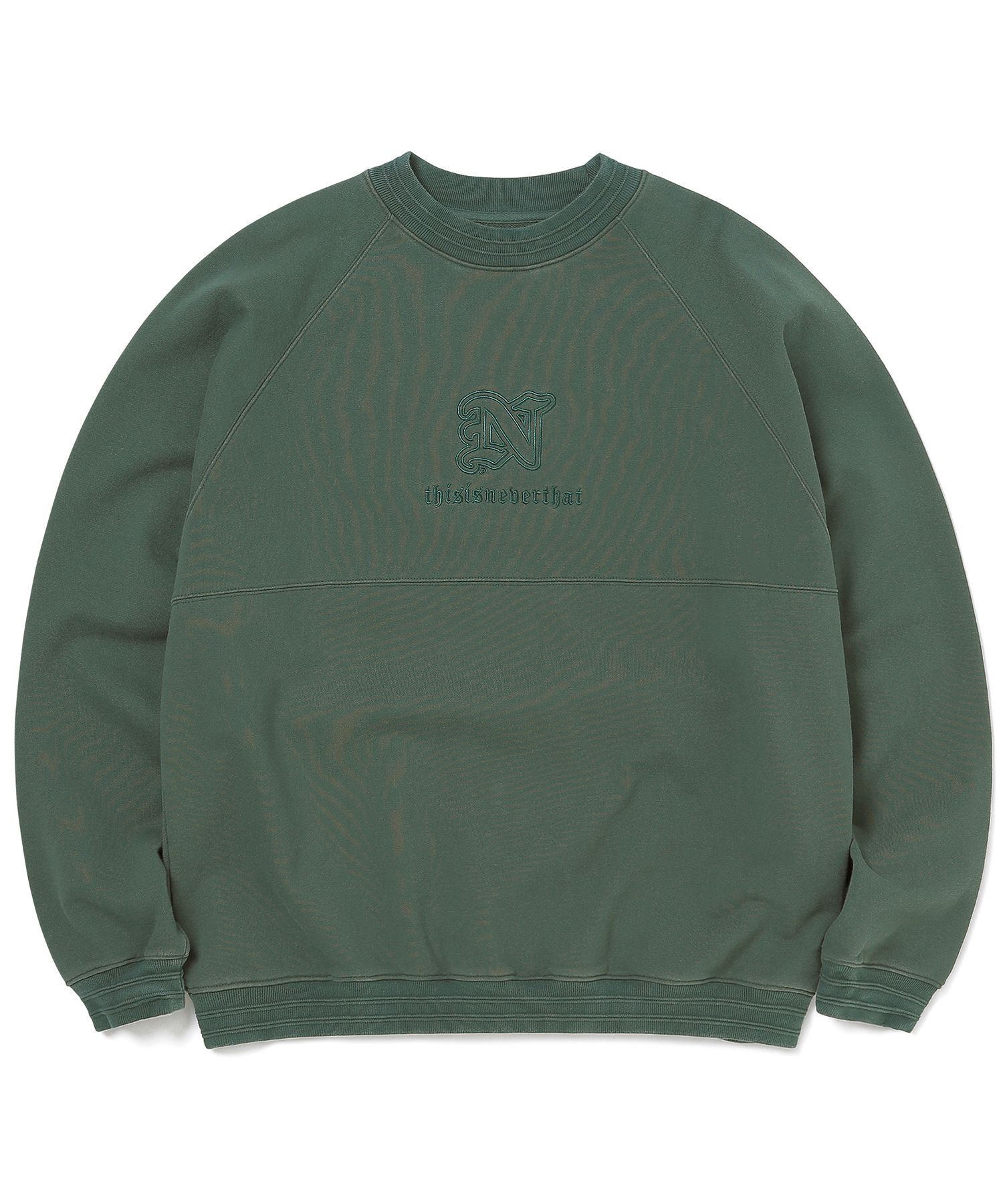thisisneverthat thisisneverthat Pipe RIB Crewneck Dark Forest Size US XL / EU 56 / 4 - 1 Thumbnail