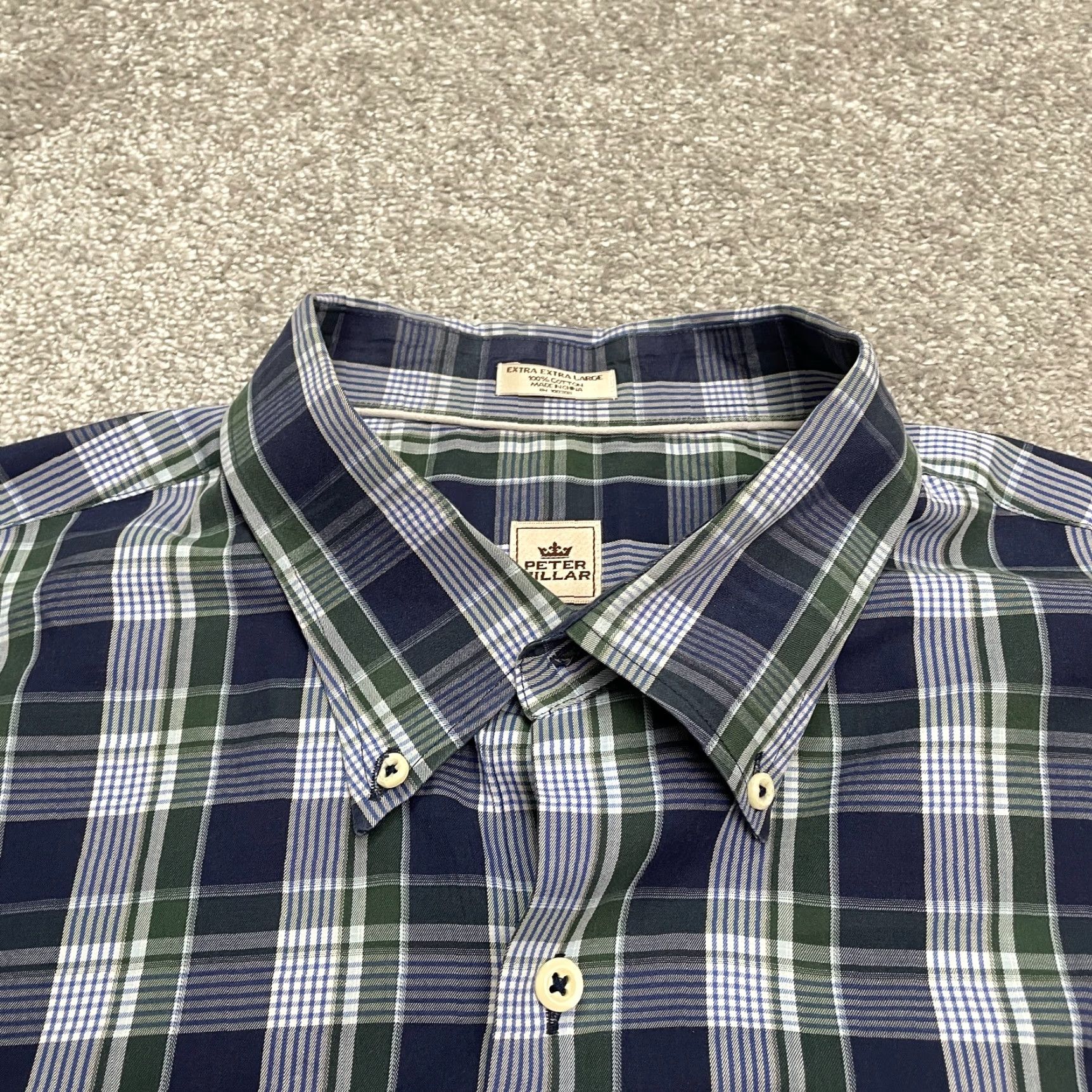 Peter Millar Peter Millar Button-Down Shirt Mens 2XL Multicolor Plaid Long Sleeve Cotton Top Size US XXL / EU 58 / 5 - 3 Thumbnail