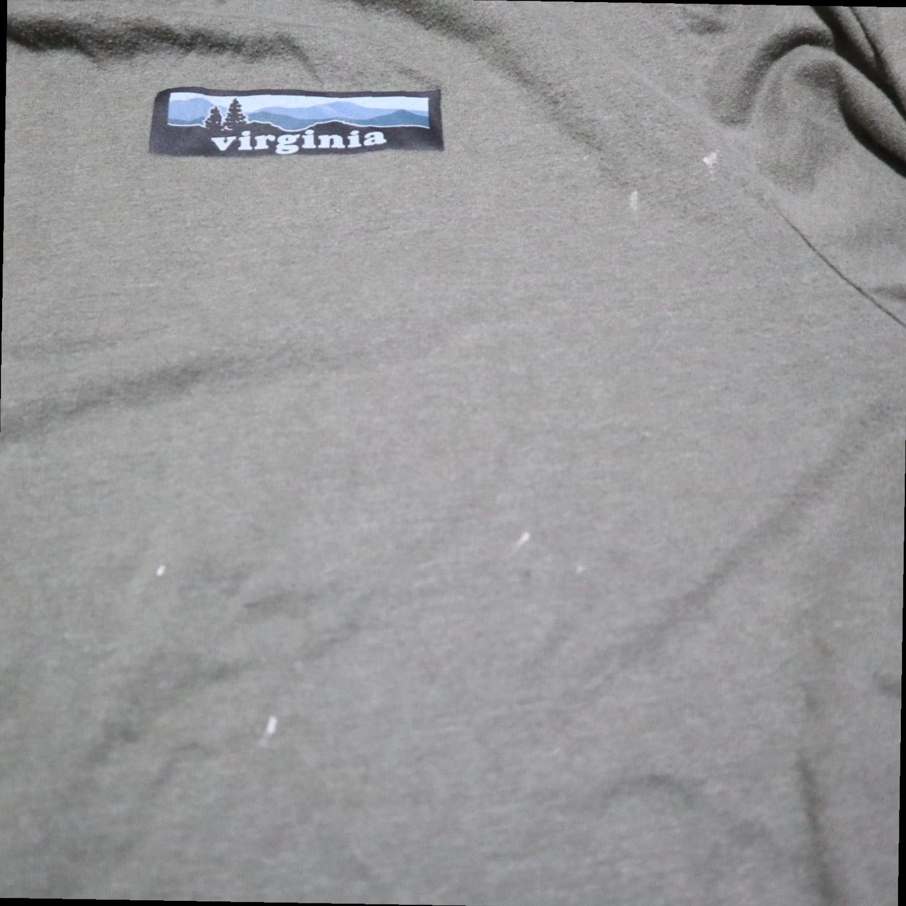Vintage Virginia VA Green Long Sleeve Tee Shirt Adult Mens XL Extra Large Size US XL / EU 56 / 4 - 6 Thumbnail