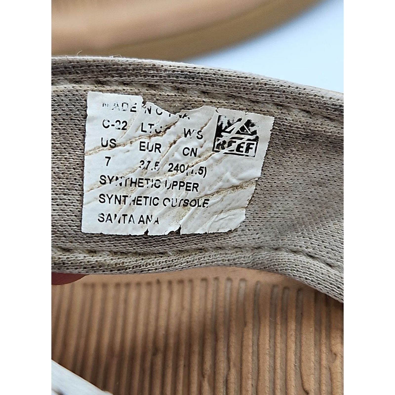 REEF Reef Women Flip Flop Sandal White Tan Cushioned Footbed Casual Beach Sandals Size US 7 / IT 37 - 5 Thumbnail