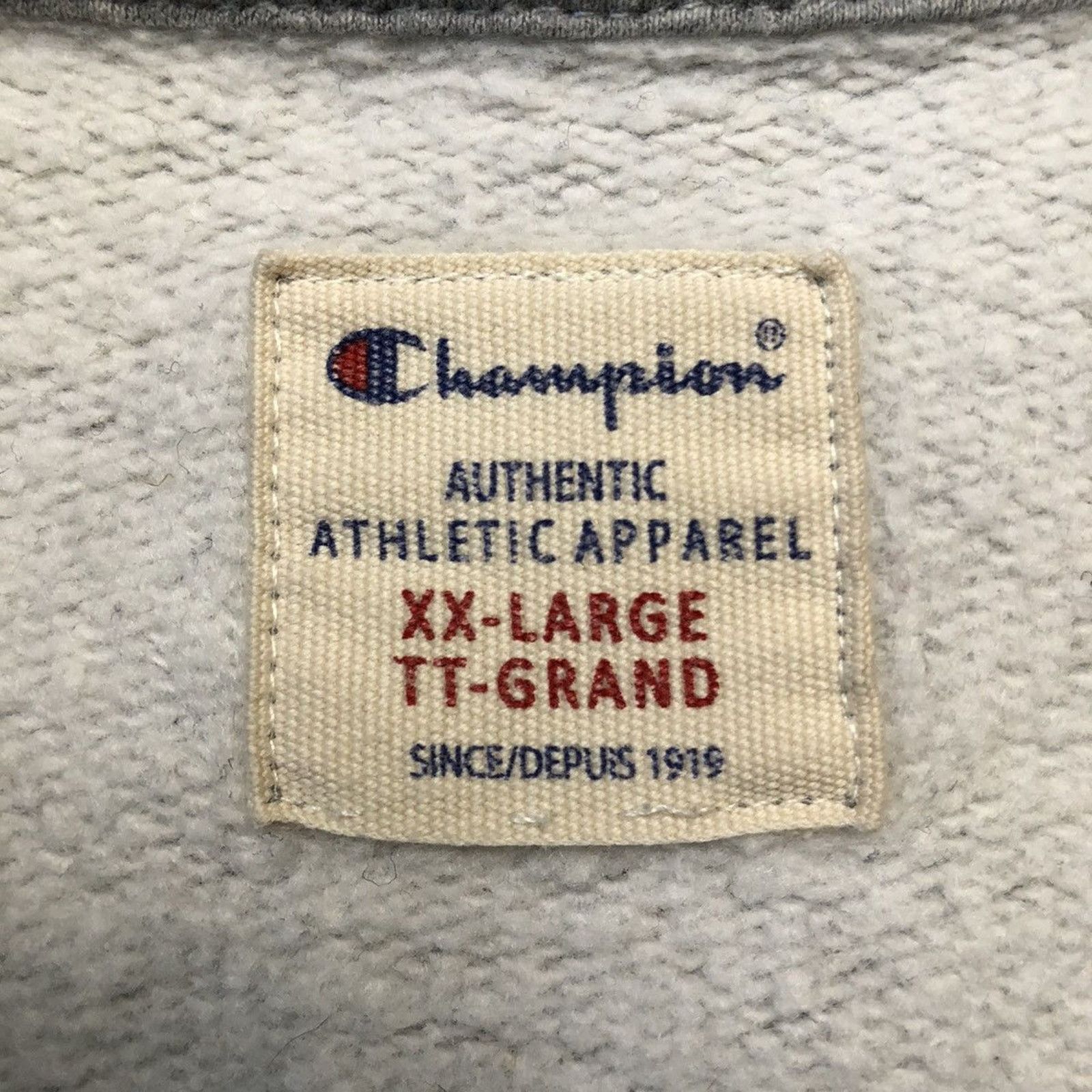 Champion × Vintage Champion Sweatshirt 2XL Script Authentic Athletic Pullover Size US XXL / EU 58 / 5 - 5 Thumbnail