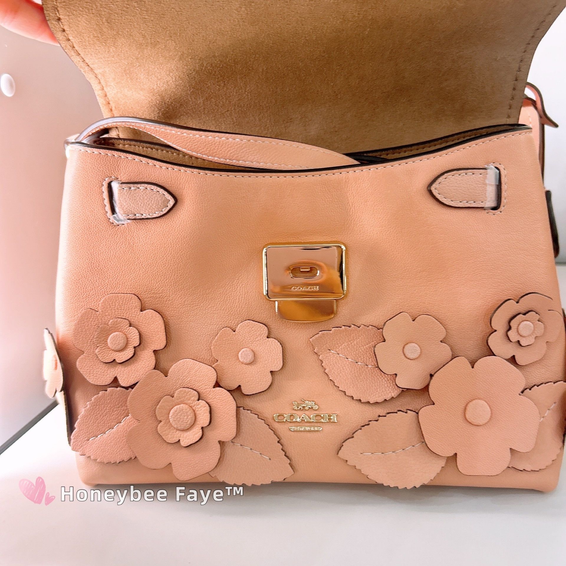 Coach NWT Coach Emory Top Handle Bag With Floral Applique CDY44 Size ONE SIZE - 6 Thumbnail
