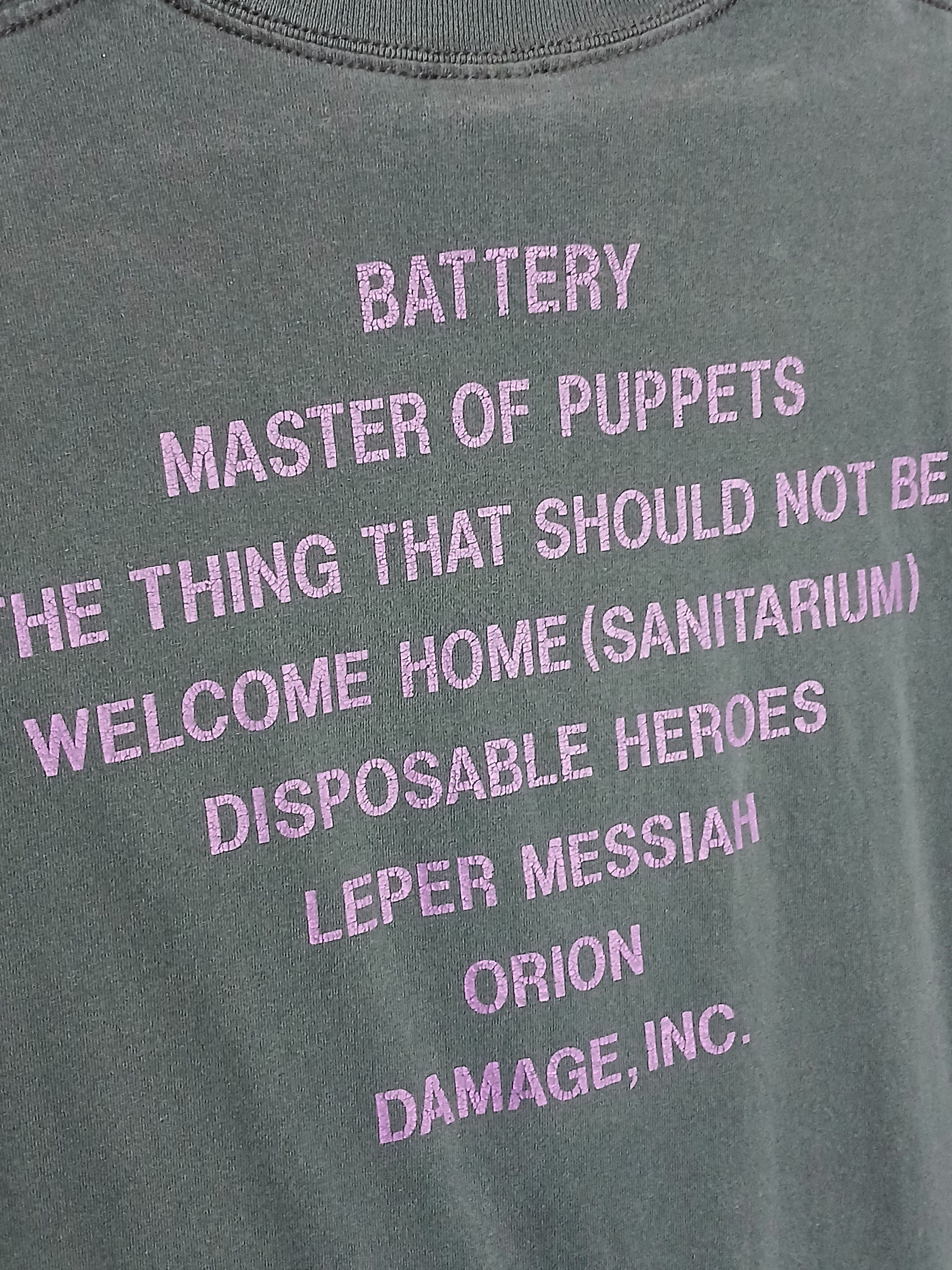 Band Tees × Metallica 2007 Metallica Master Of Puppets T-Shirt Size US M / EU 48-50 / 2 - 4 Thumbnail