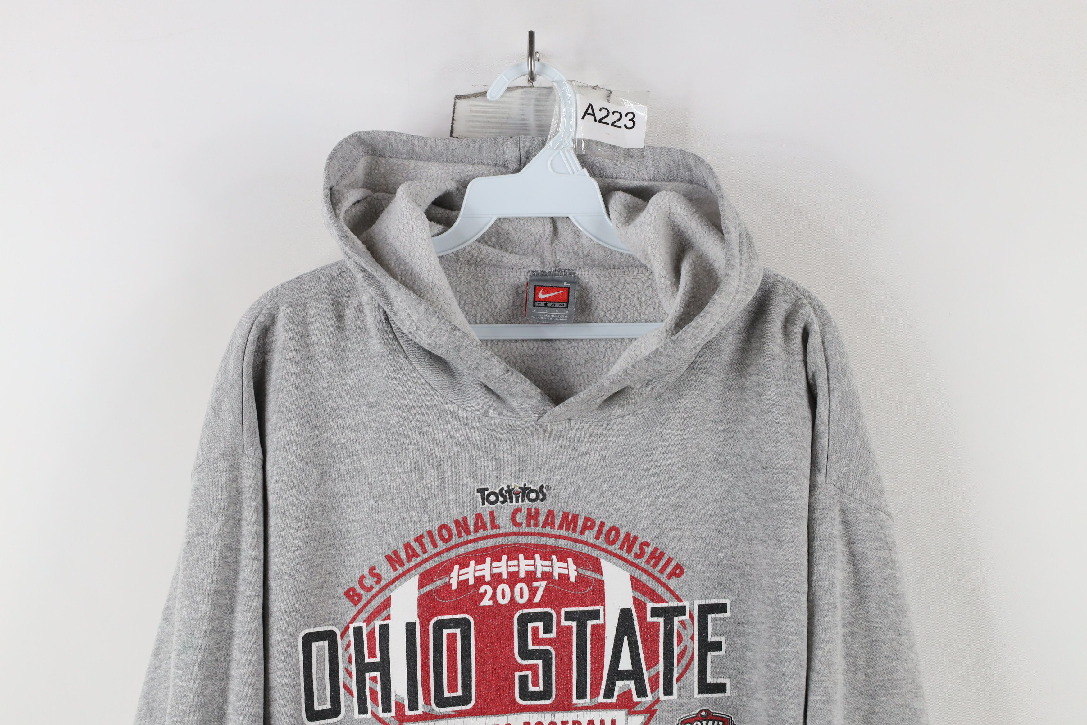 Nike × Vintage Vintage Nike Championship State University Football Hoodie Size US L / EU 52-54 / 3 - 2 Thumbnail