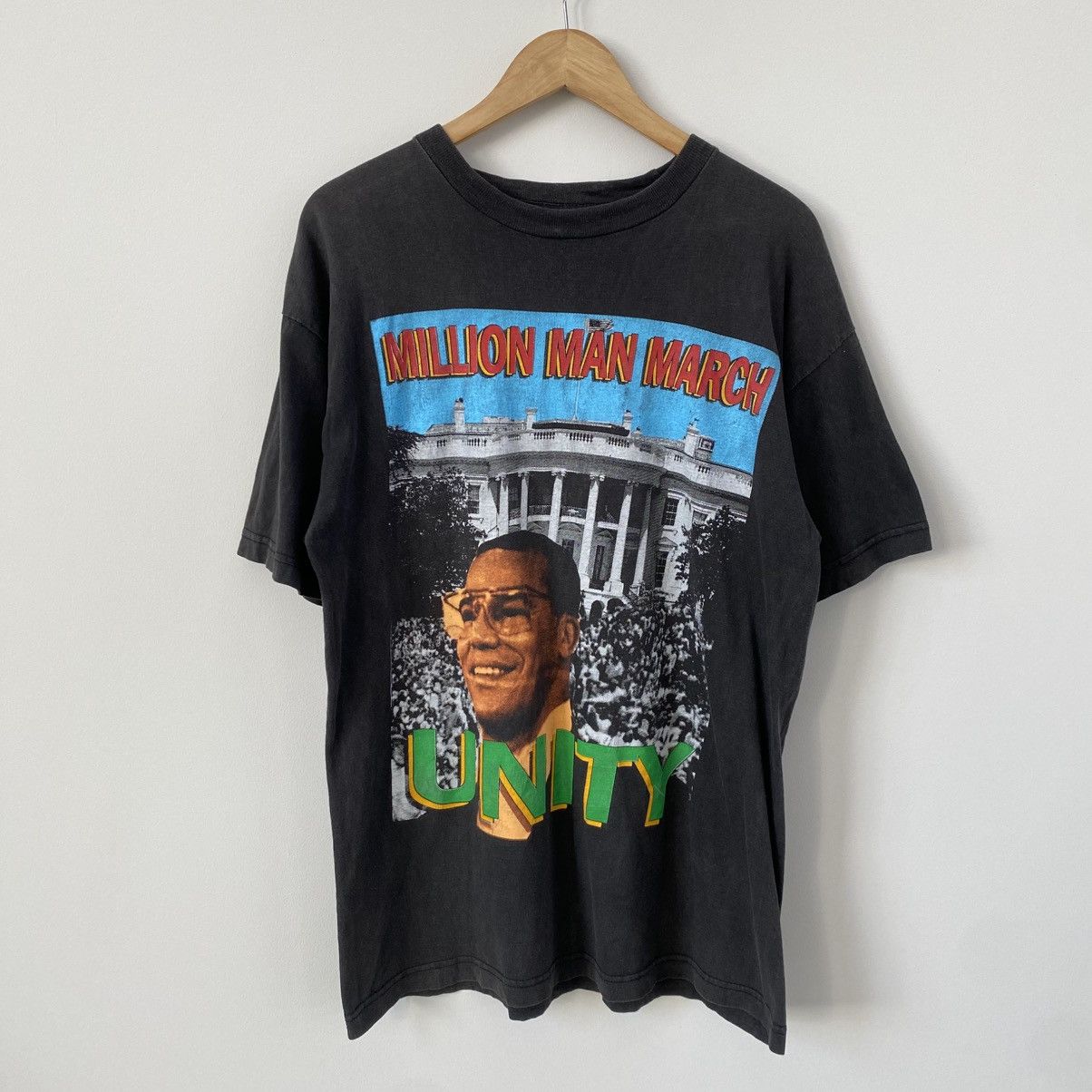 Vintage 1995 Million Man March Rap Tee Size US L / EU 52-54 / 3 - 1 Thumbnail