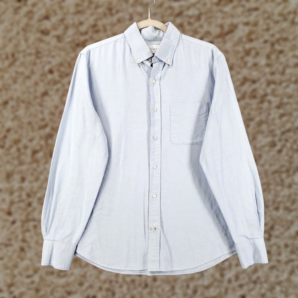 Mott & Bow Mott&Bow Button Down Shirt Mens Medium Light Blue Long Sleeve Casual Size US M / EU 48-50 / 2 - 1 Thumbnail