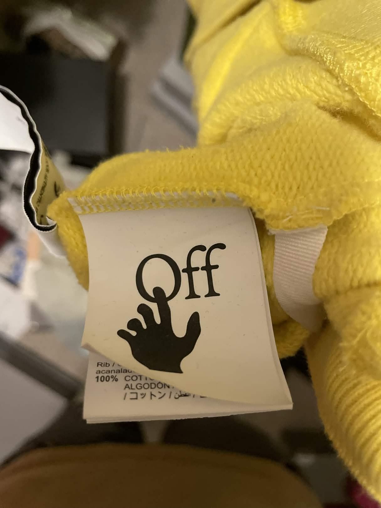 Off-White Off White Yellow Spray Paint Hoodie Size US M / EU 48-50 / 2 - 5 Thumbnail