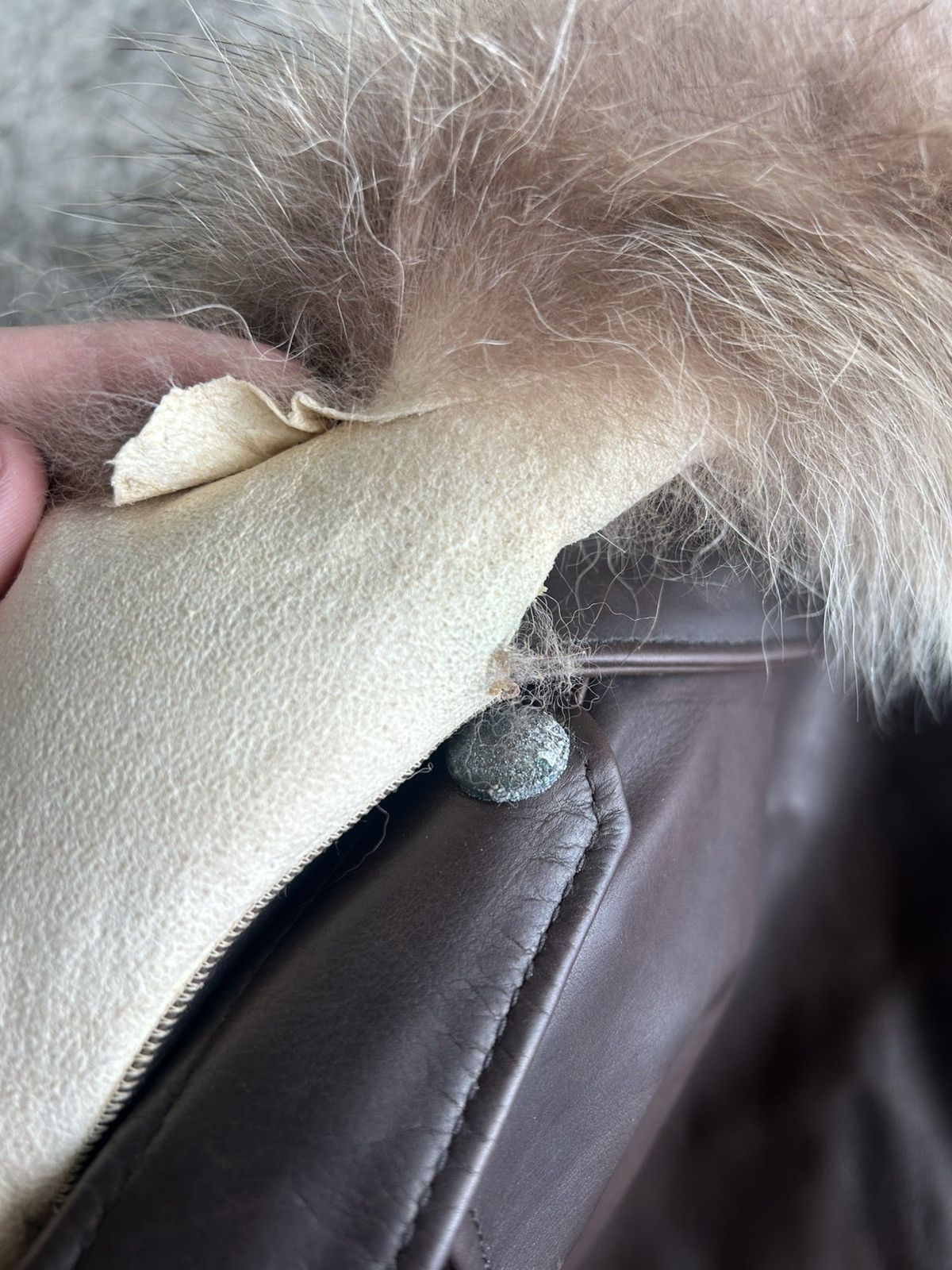 Balmain Balmain by Decarnin AW11 Brown Leather Fur Jacket Size US XS / EU 42 / 0 - 13 Thumbnail