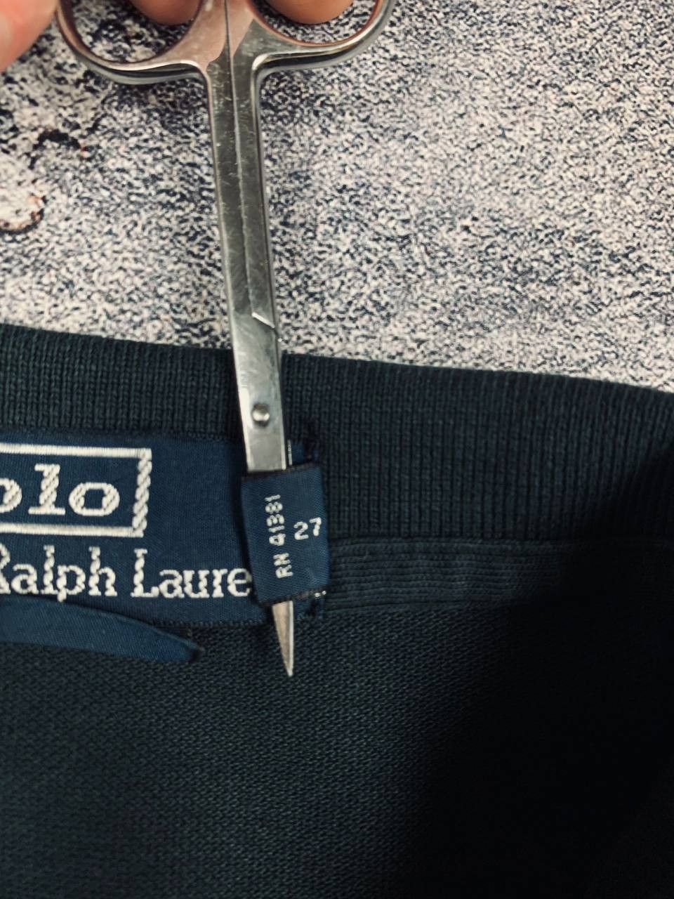 Polo Ralph Lauren Polo Ralph Lauren Men's Dark Gray Long Sleeve Polo Shirt Size US L / EU 52-54 / 3 - 10 Thumbnail