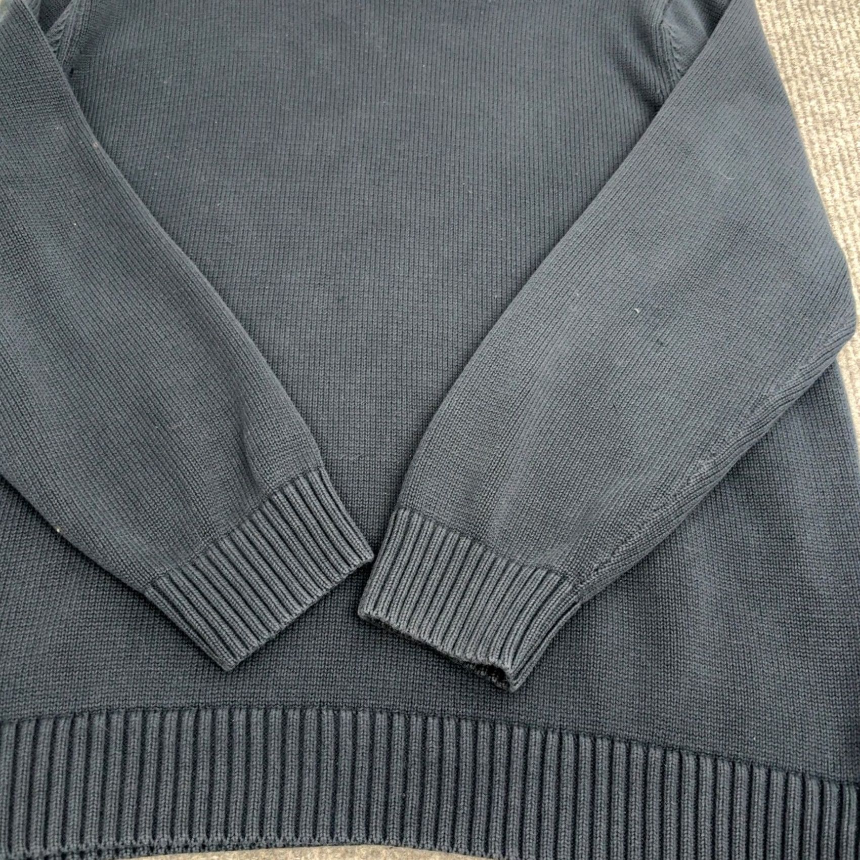 Vintage LL Bean Sweater Mens 2XL Blue Cotton Crewneck Ribbed Trim Classic Casual Navy Crew Neck Pullover Size US XXL / EU 58 / 5 - 7 Thumbnail