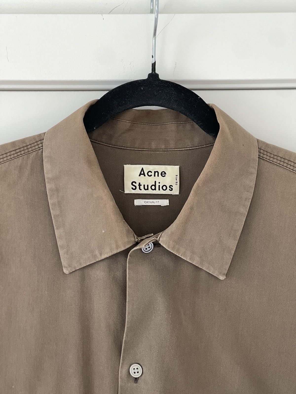 Acne Studios Acne Studios Oversized Santos Twill Shirt – Size 48 Size US M / EU 48-50 / 2 - 2 Thumbnail