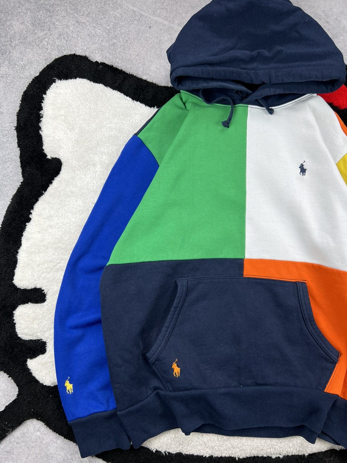 Polo Ralph Lauren Polo Ralph Lauren Patchwork Monogram Vintage Hoodie Size US L / EU 52-54 / 3 - 2 Thumbnail