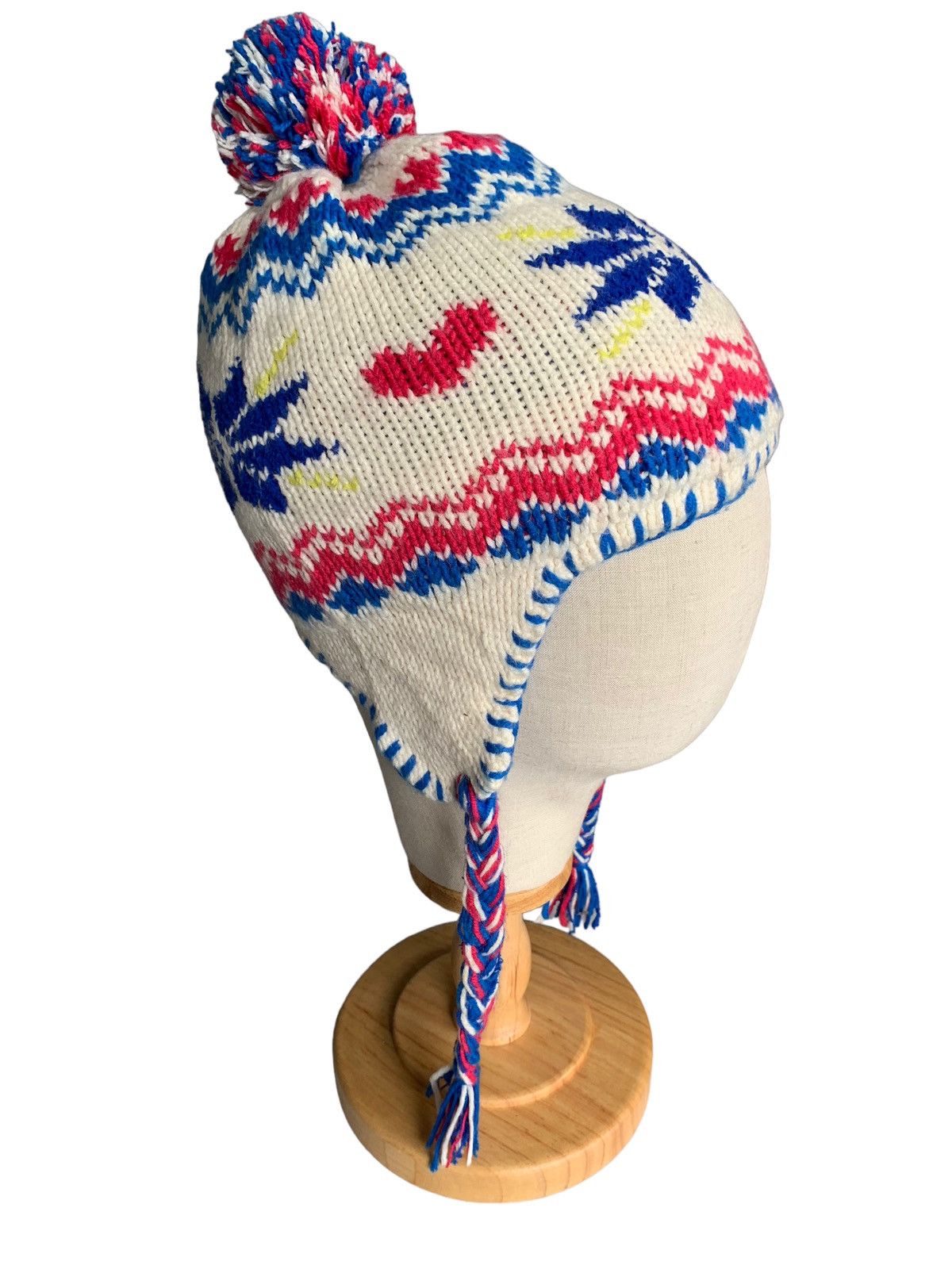 Japanese Brand × Phenix Phenix Multicolour Earflap Crochet knit Beanie Hats Size ONE SIZE - 1 Thumbnail