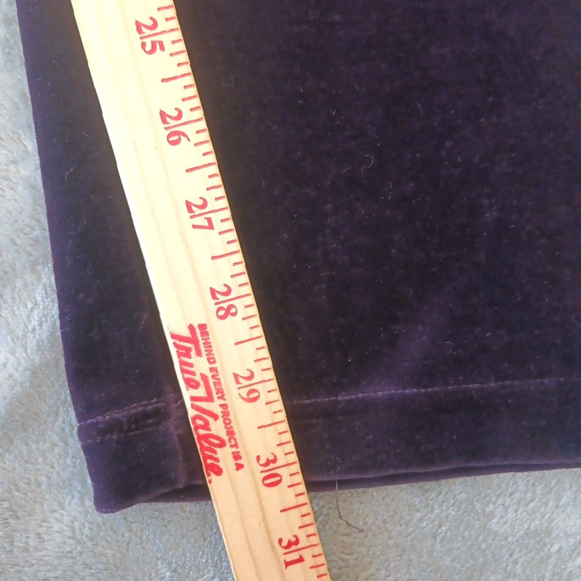 Vintage Rafaella Velour Sweatpants Pants Womens Large Purple Pull On Pockets 28x30 High Rise Size 36" / US 14 / IT 50 - 4 Thumbnail
