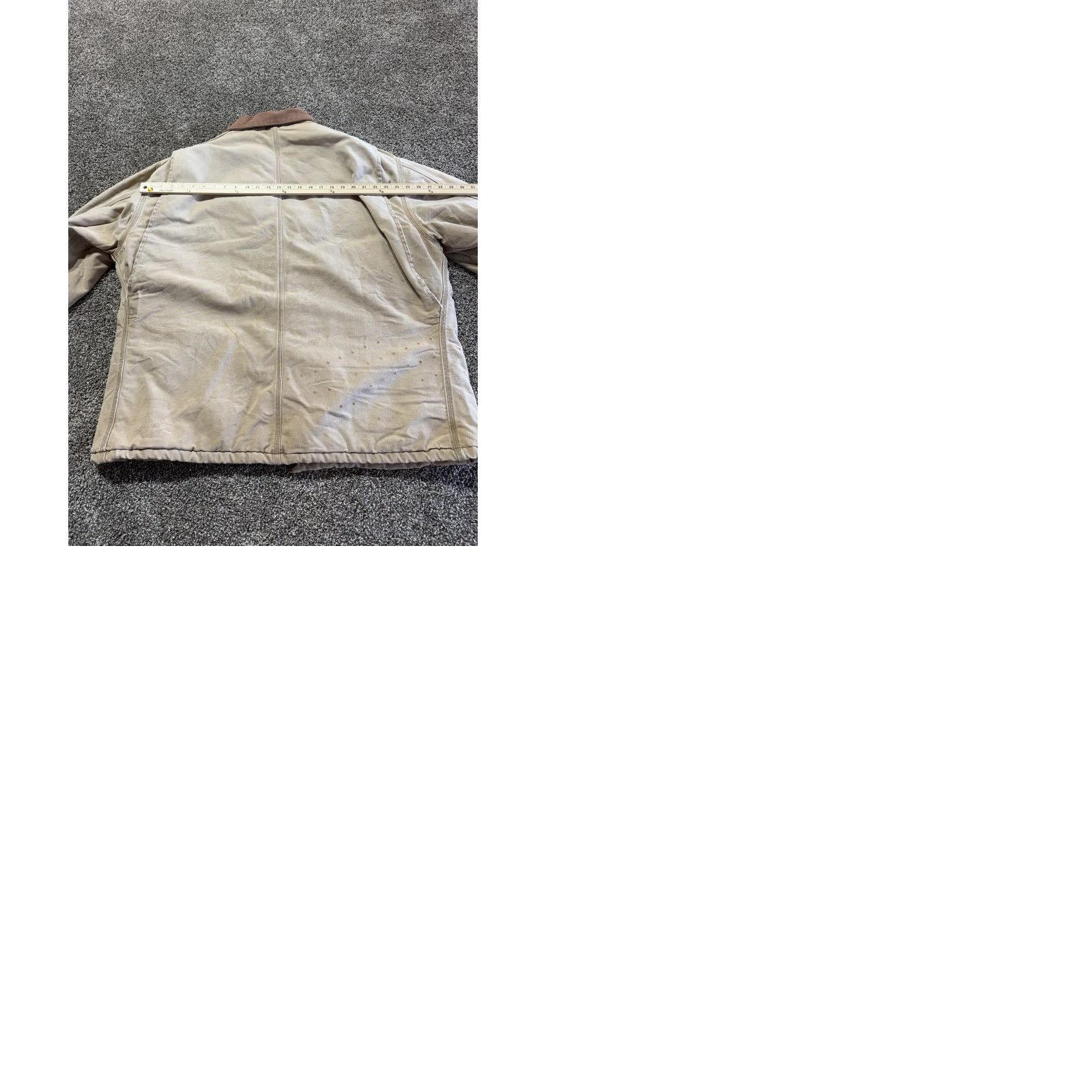 Carhartt VINTAGE Carhartt Jacket 2XL Tan Quilted Lined Coat 90s Workwear Zip Mid-Length USA 80s 90s outdoor Mens Size US XXL / EU 58 / 5 - 11 Thumbnail