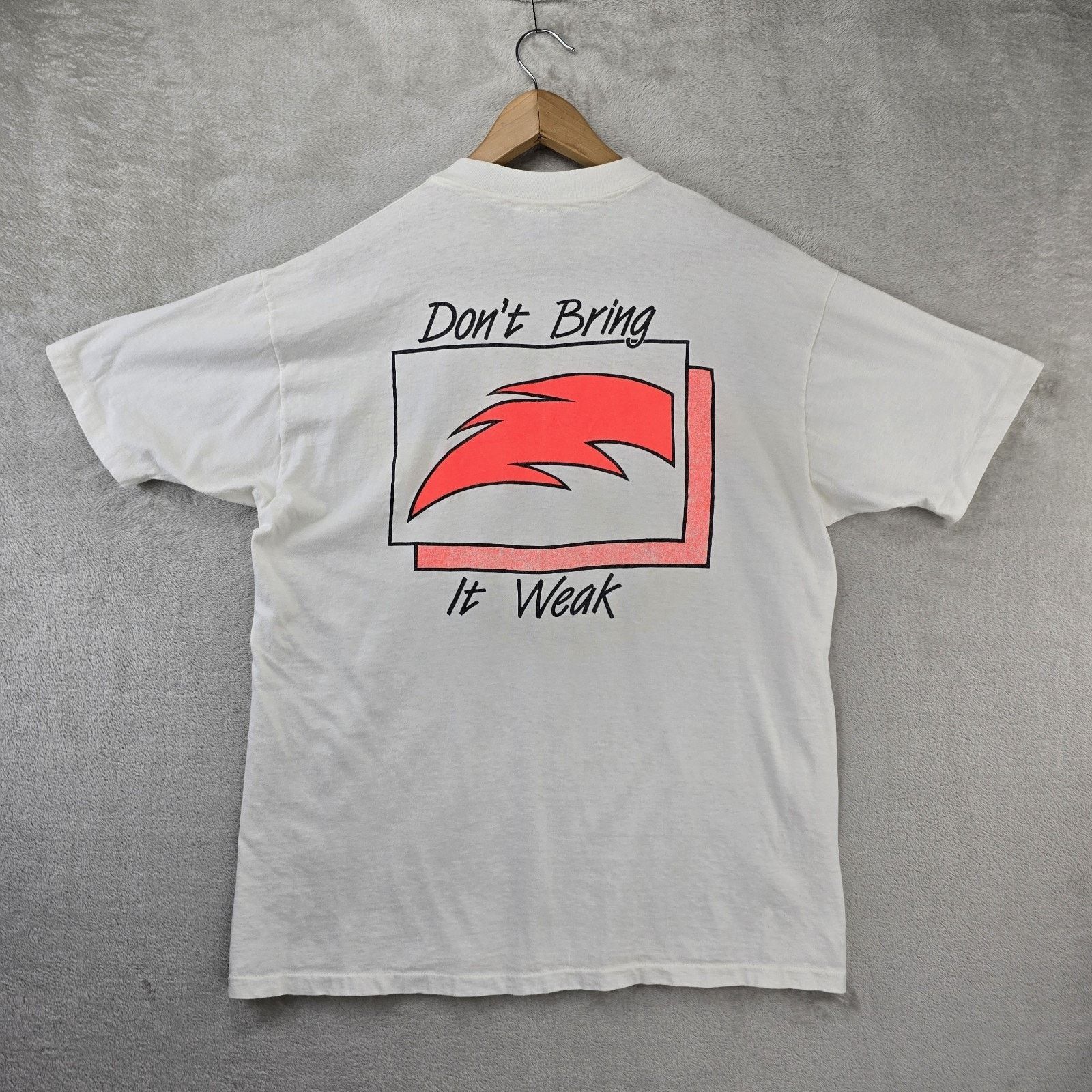 Hanes Vintage Air Force Baseball Shirtt XL 90s Dont Bring Ot Weak Size US XL / EU 56 / 4 - 6 Thumbnail