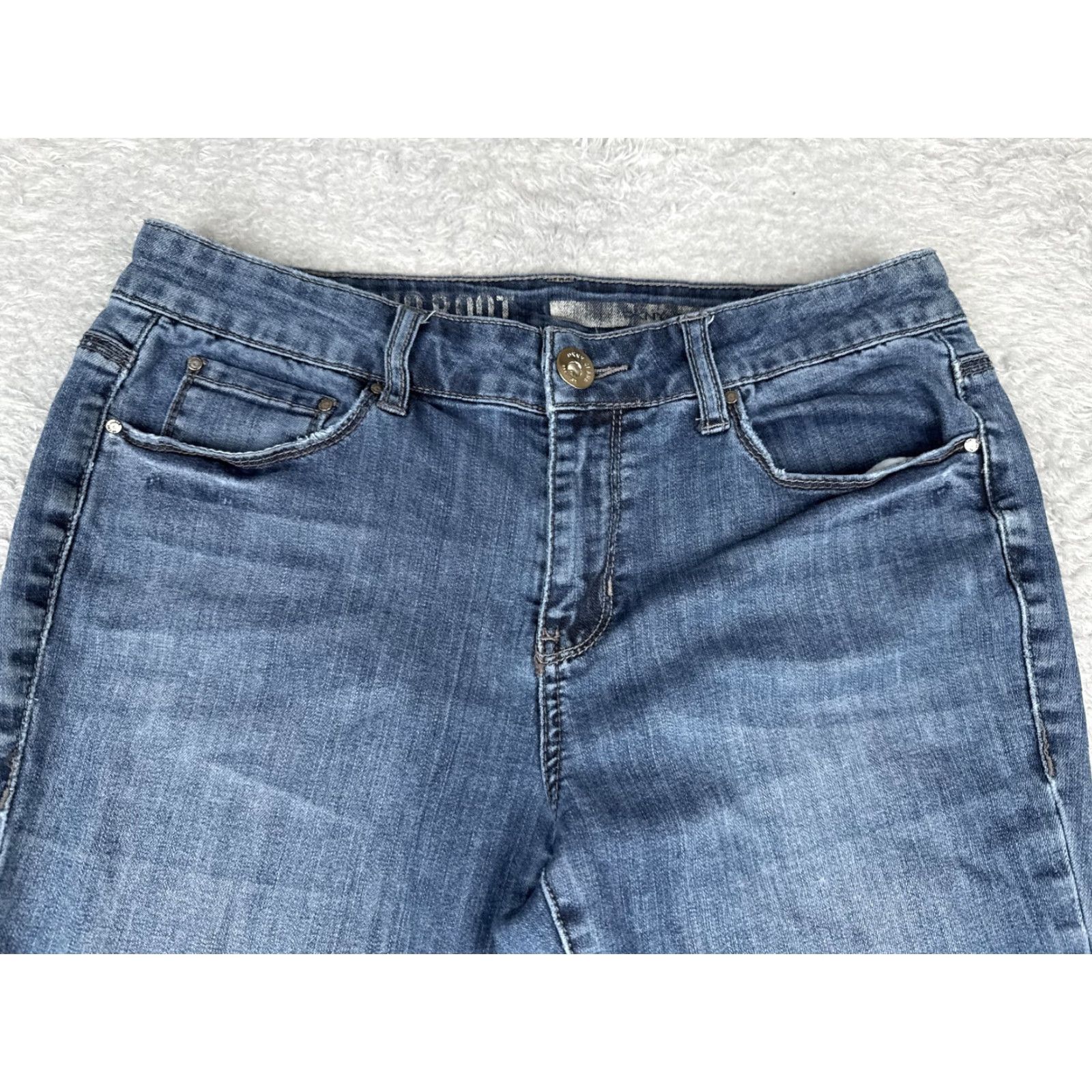 Vintage New York & Company Jeans Soho Boot bootcut Womens 8 Blue Med Wash 30x32 Denim Regular 5-Pocket Mens? Size 30" / US 8 / IT 44 - 4 Thumbnail