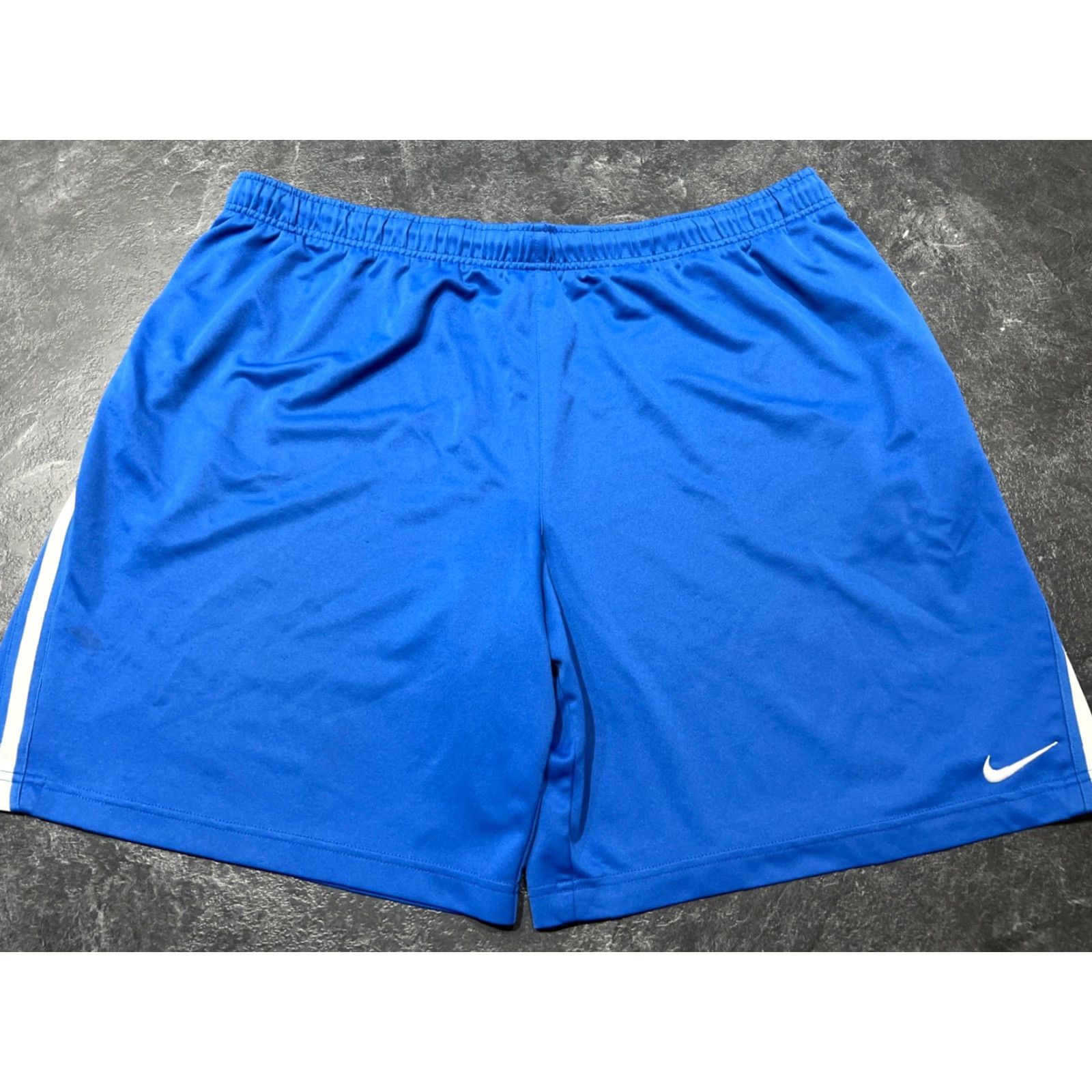 Nike Nike Men's Blue Athletic Shorts 2XL Loose Drawstring Activewear Pockets Size US 38 / EU 54 - 2 Thumbnail