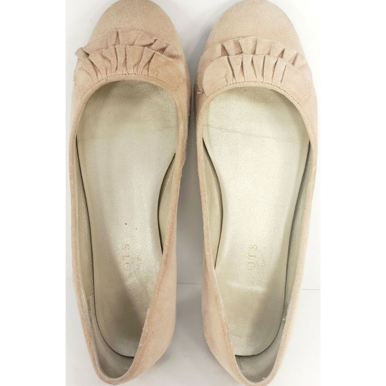 Talbots Talbots Pink Suede Leather Ballet Flats with Skirted Front Size 6 1/2B Comfortable Casual Shoes Womens Flats Led by Talbots Flats and Slip-ons Size US 7 / IT 37 - 6 Thumbnail