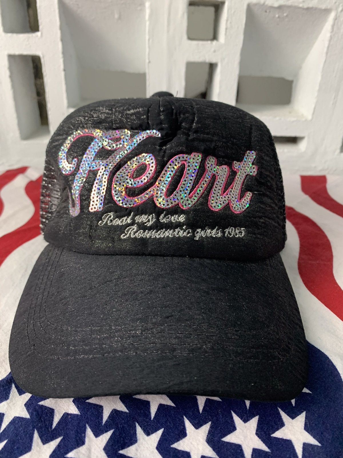 Beauty Beast Japanese Brand Hearts Trucker Hat Size ONE SIZE - 2 Thumbnail