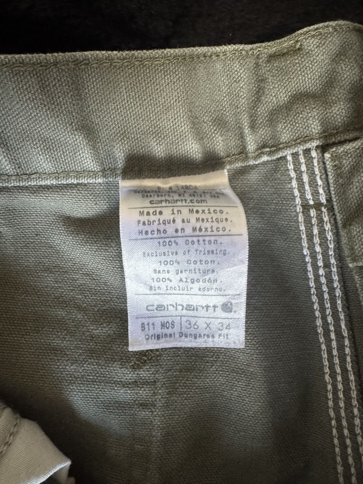 Carhartt Green 36x34 Carhartt Work Pants Size US 36 / EU 52 - 4 Thumbnail
